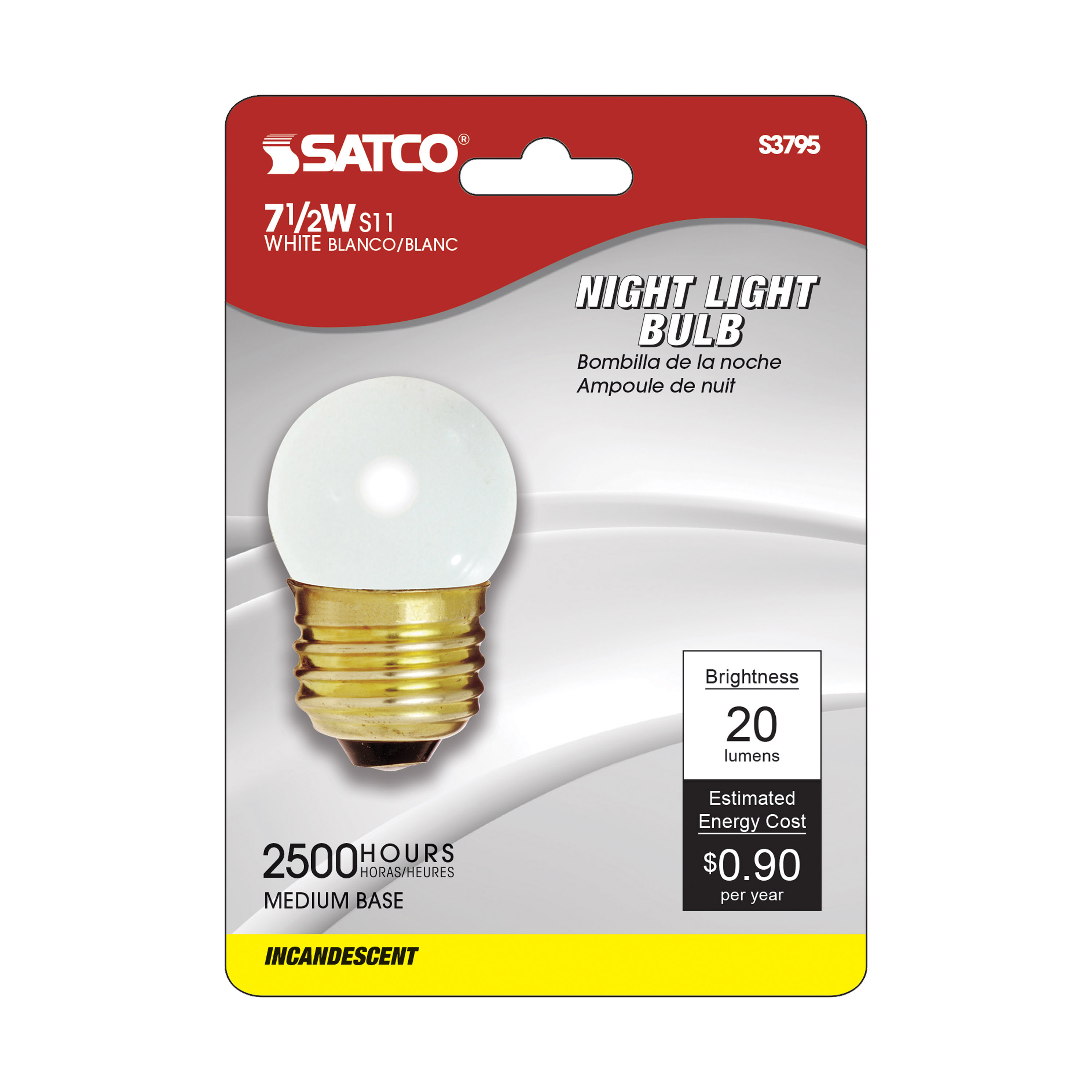 7 1/2W S11 STD WHT - S3795