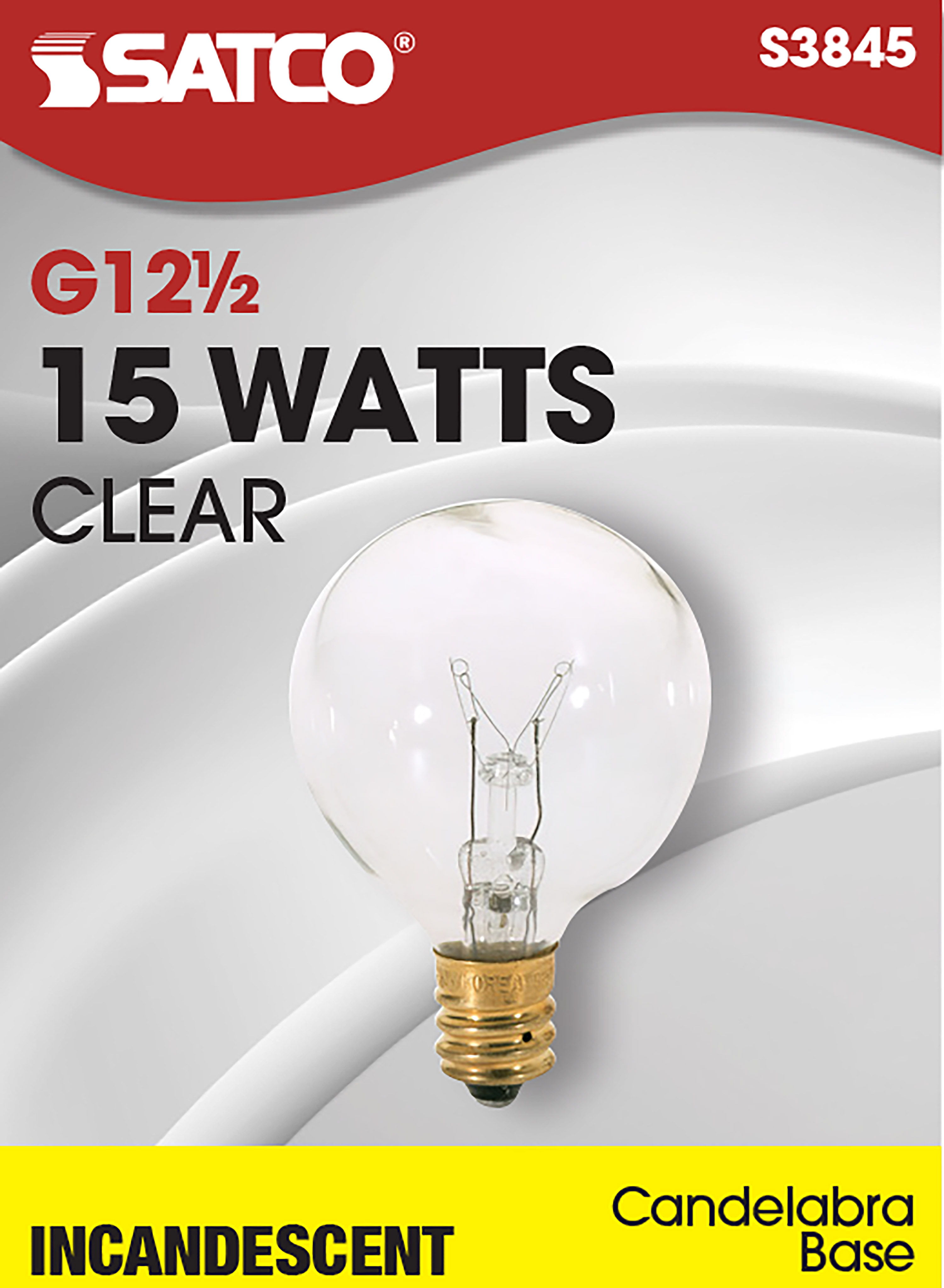 15W G12 CAND. CLEAR - S3845