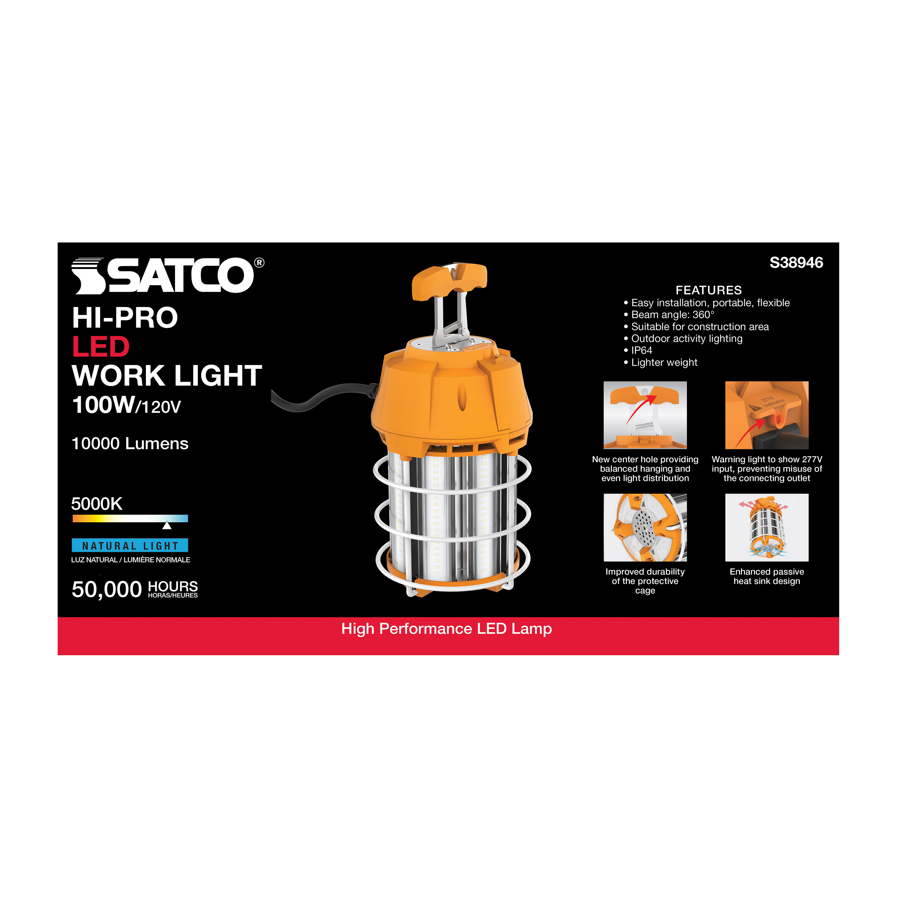 S38946 100W/LED/HID/TEMP/5K/120V