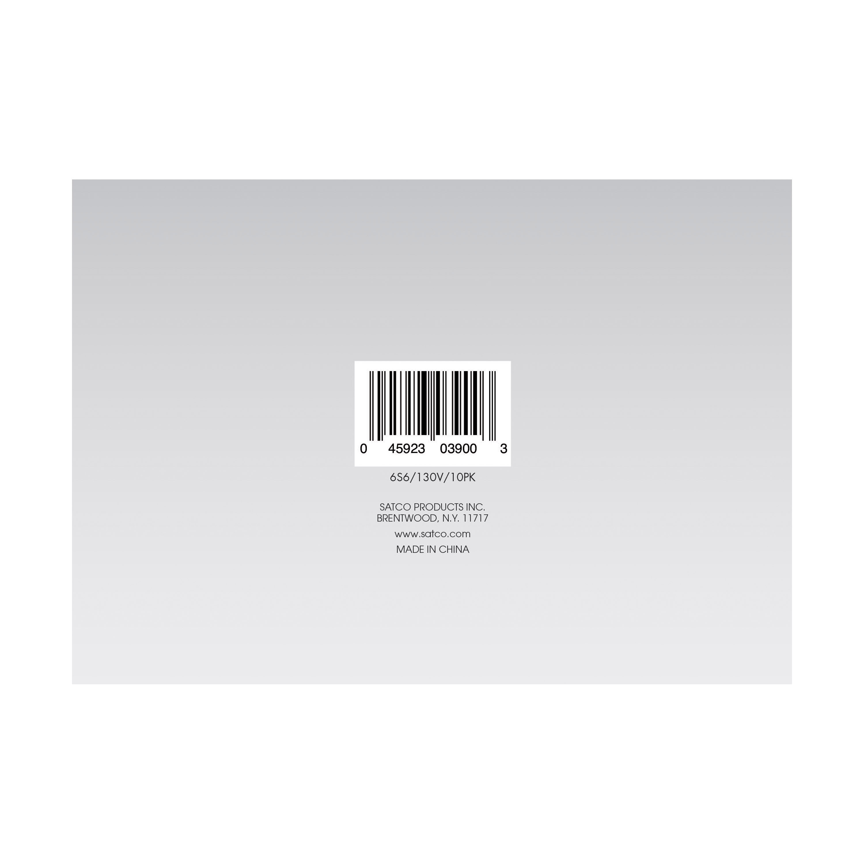 6S6 CLEAR 130V. - S3900