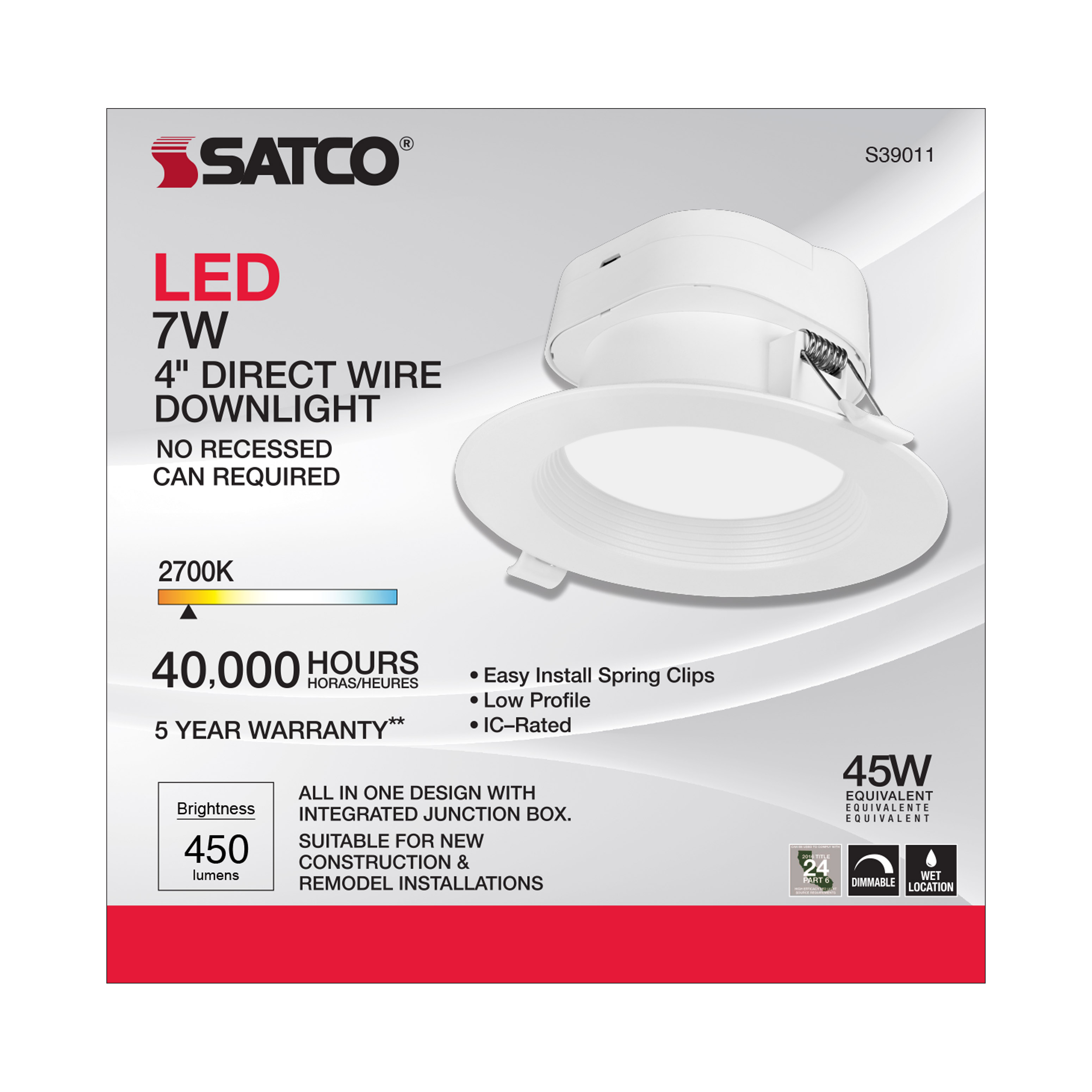 7WLED/DW/RDL/4/27K/120V - S39011