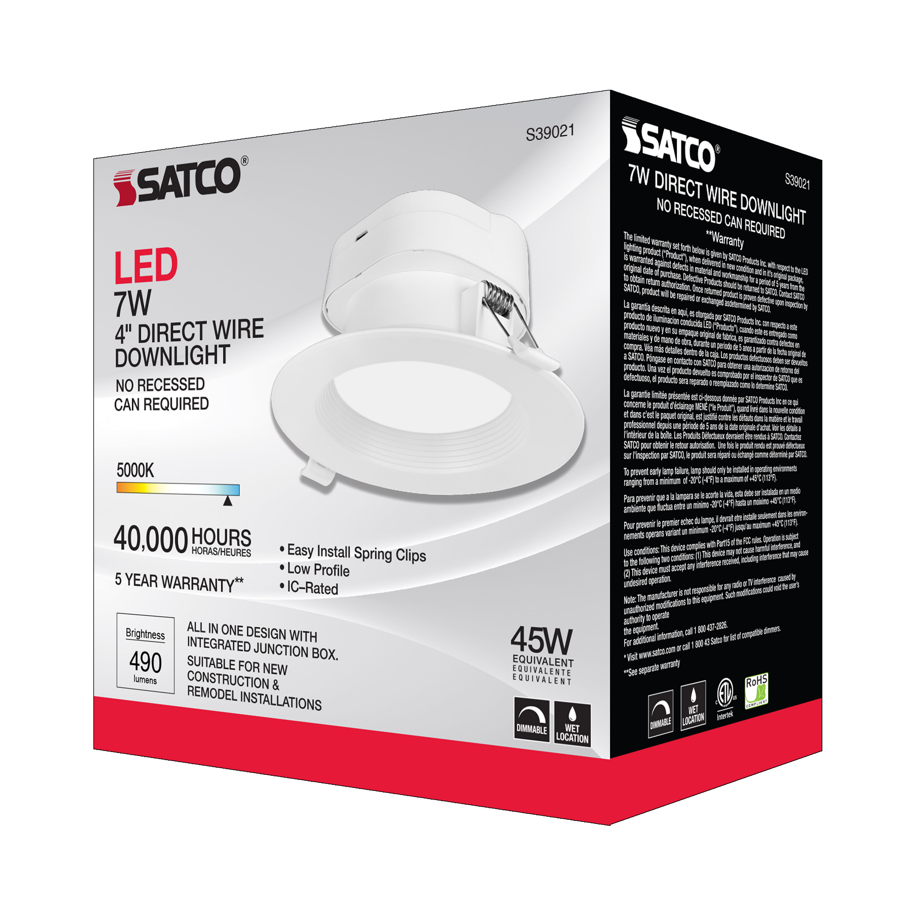 7WLED/DW/RDL/4/50K/120V - S39021