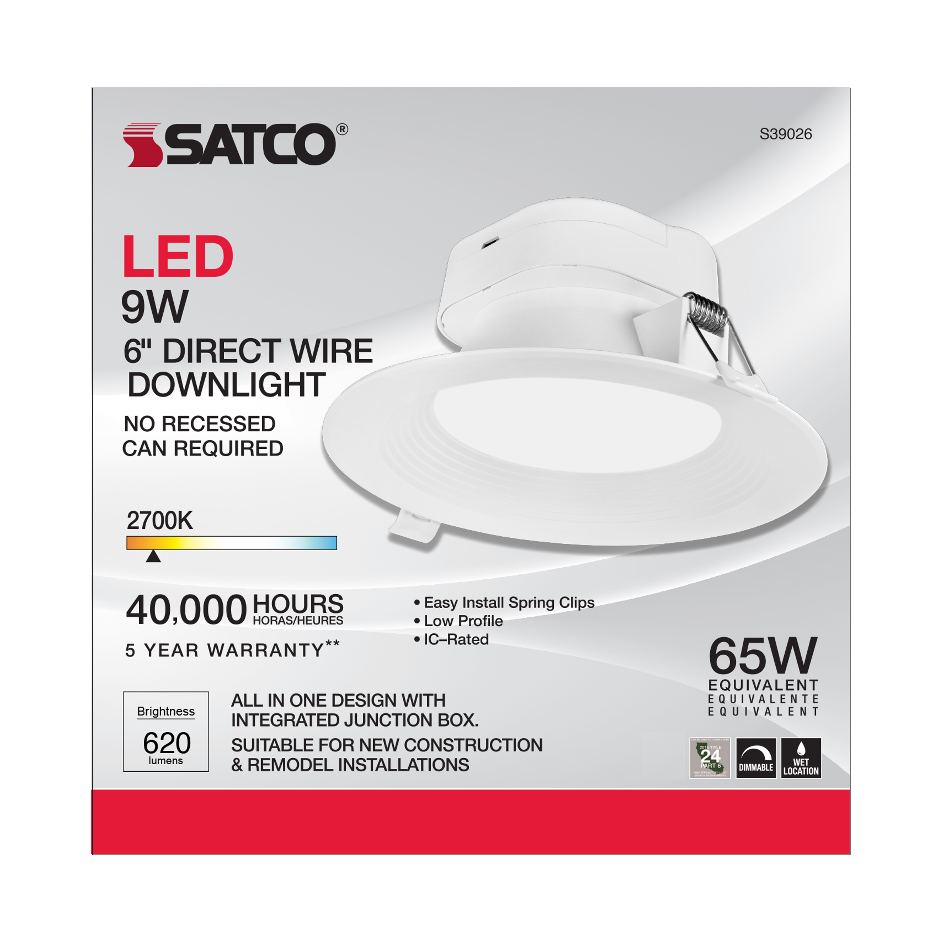 9WLED/DW/RDL/5-6/27K/120V - S39026