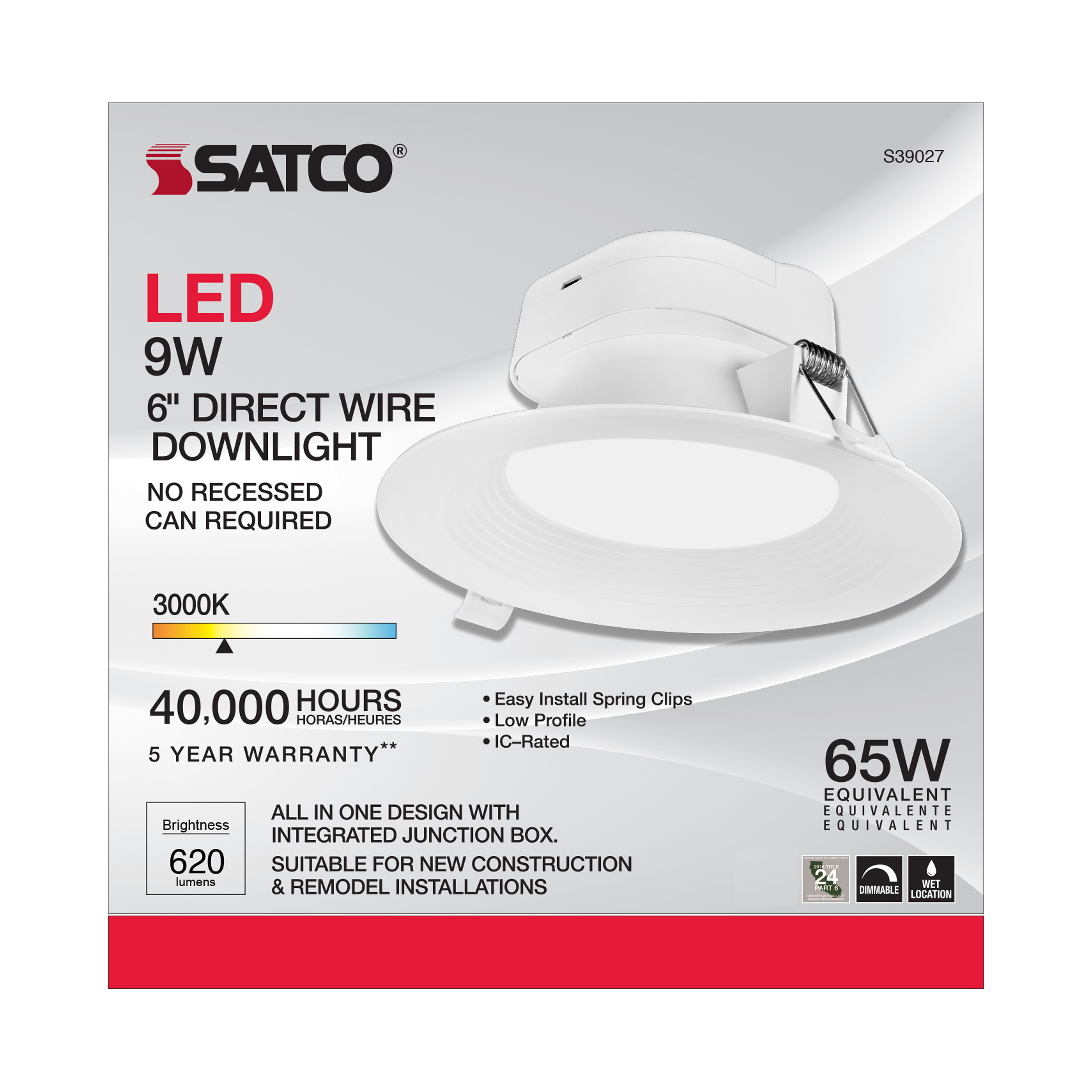 9WLED/DW/RDL/5-6/30K/120V - S39027