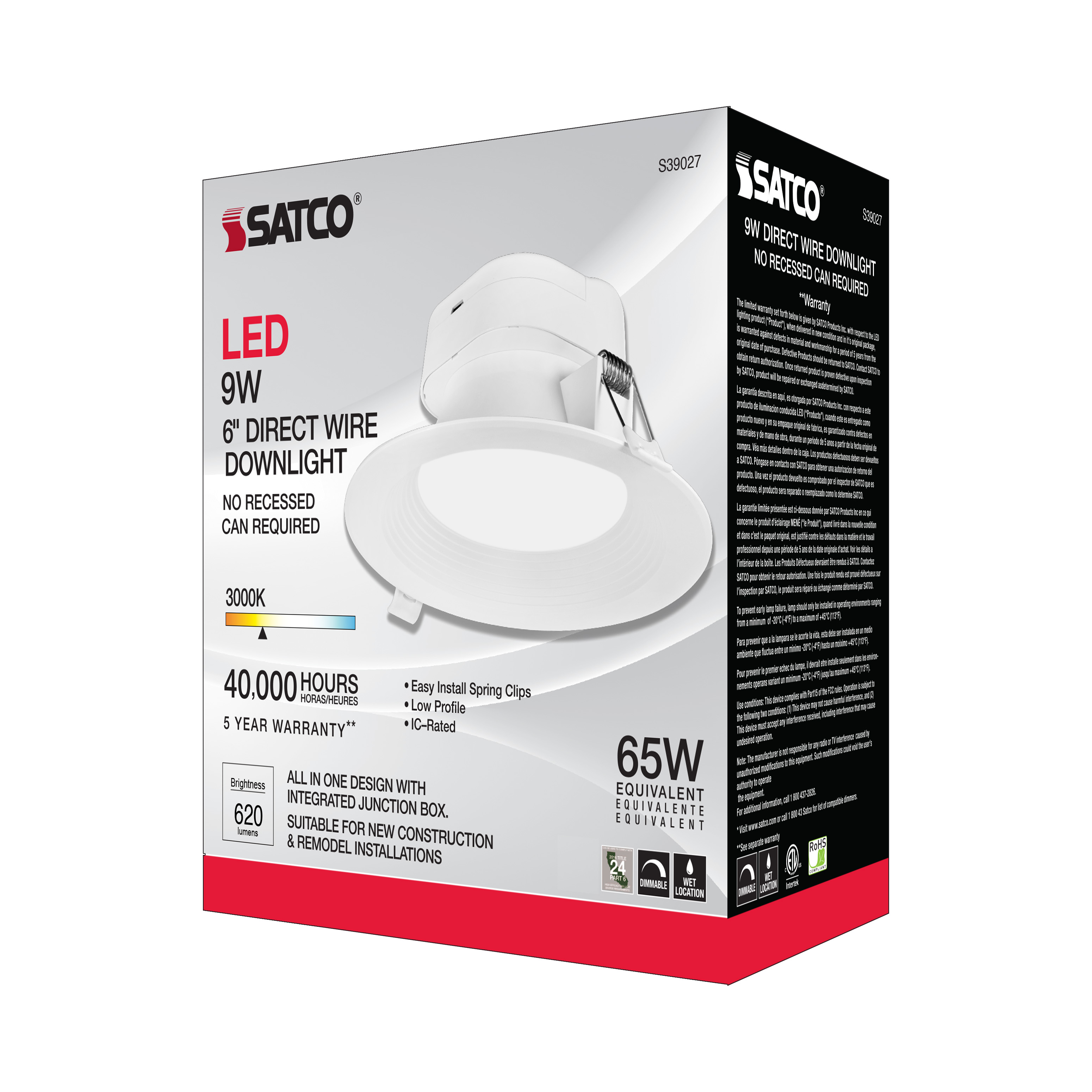 9WLED/DW/RDL/5-6/30K/120V - S39027