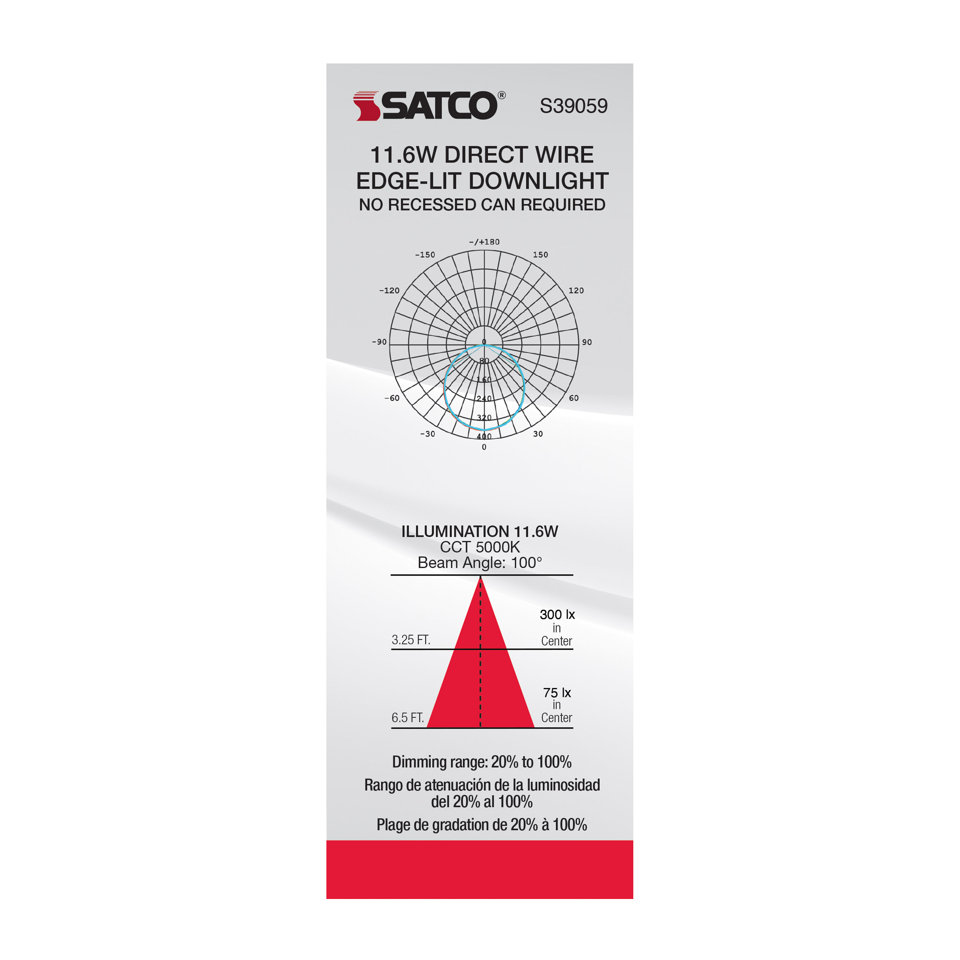 11.6WLED/DW/EL/5-6/50K/120V - S39059