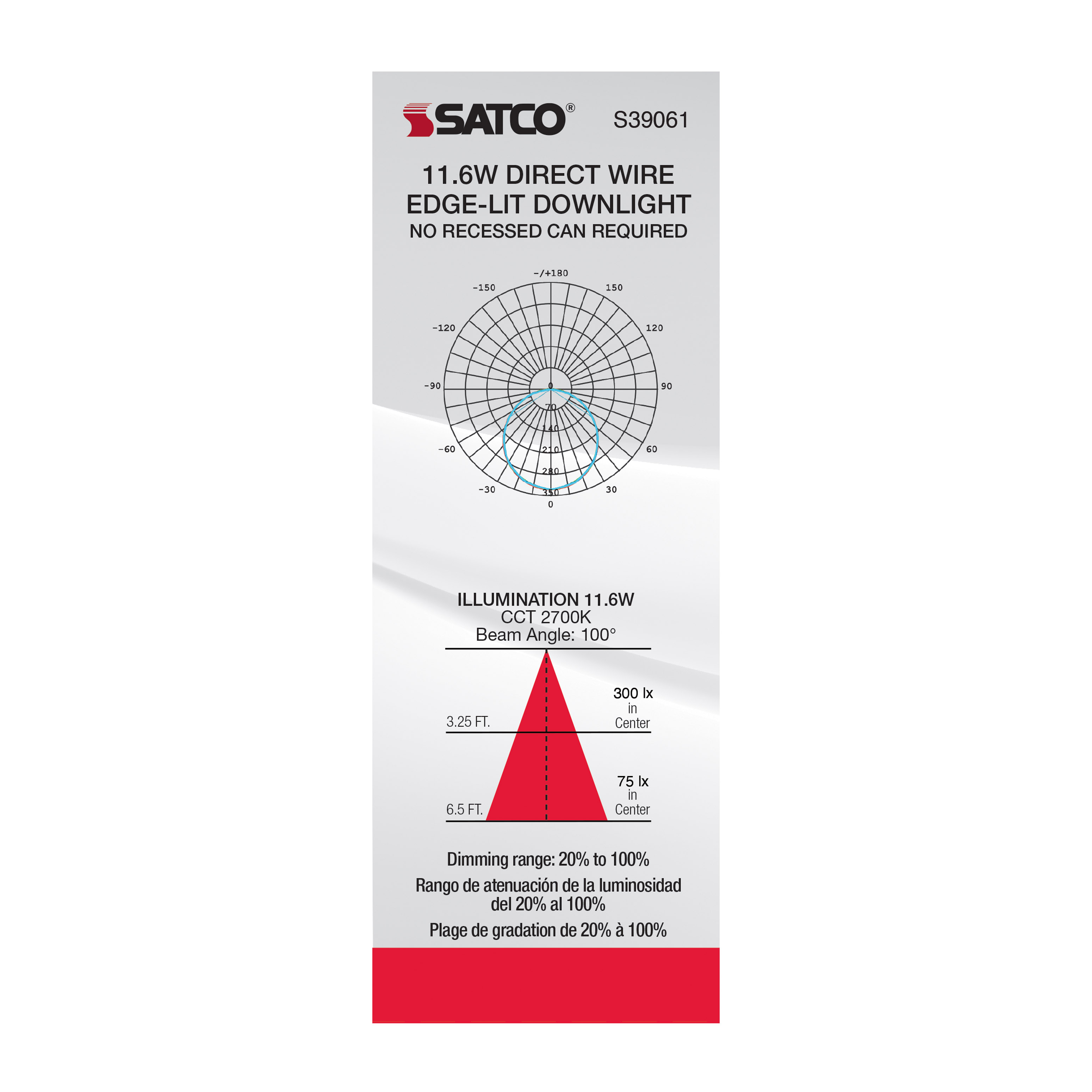 11.6WLED/DW/EL/5-6/27K/120V - S39061