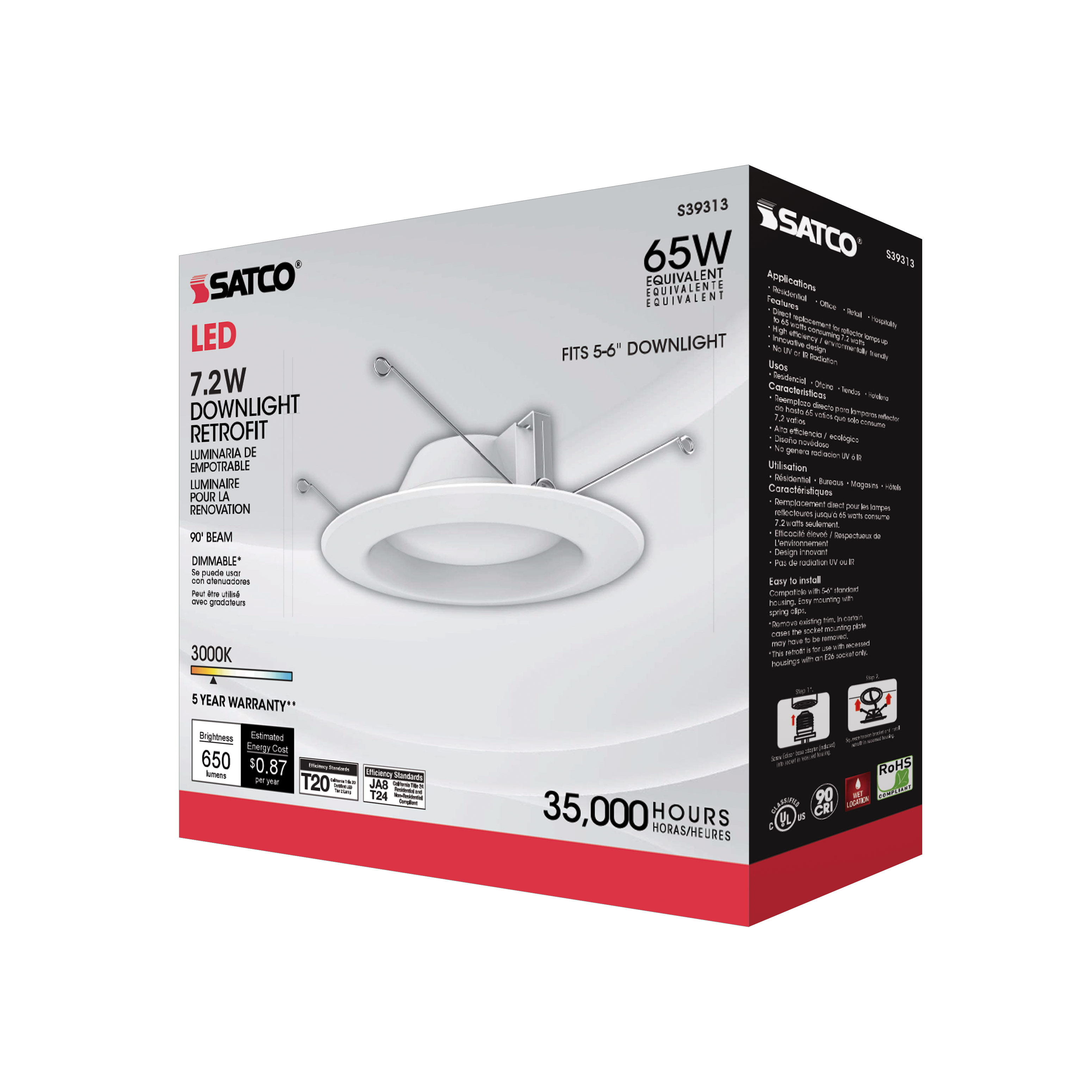 7.2WLED/RDL/5-6/930/120V - S39313