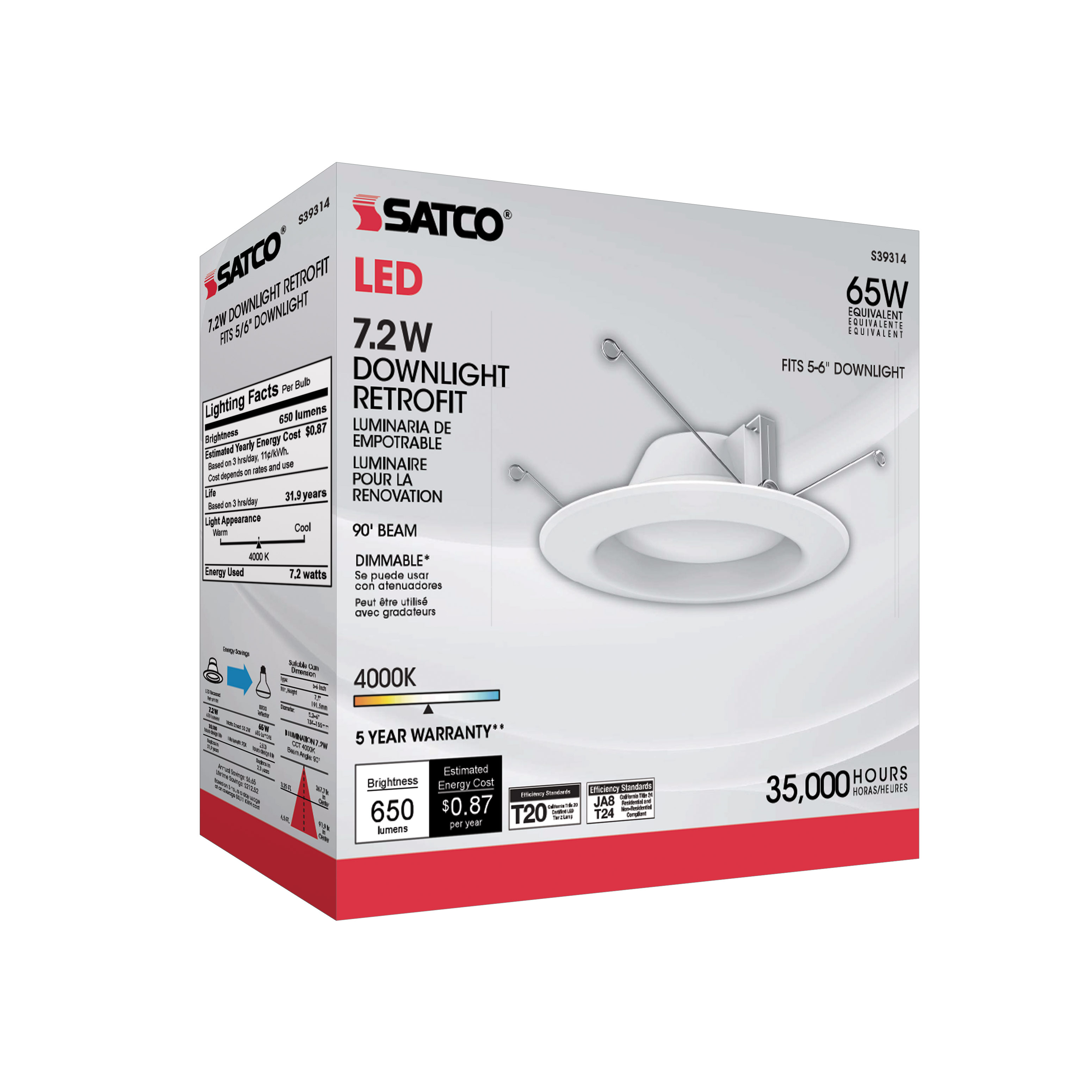 7.2WLED/RDL/5-6/940/120V - S39314