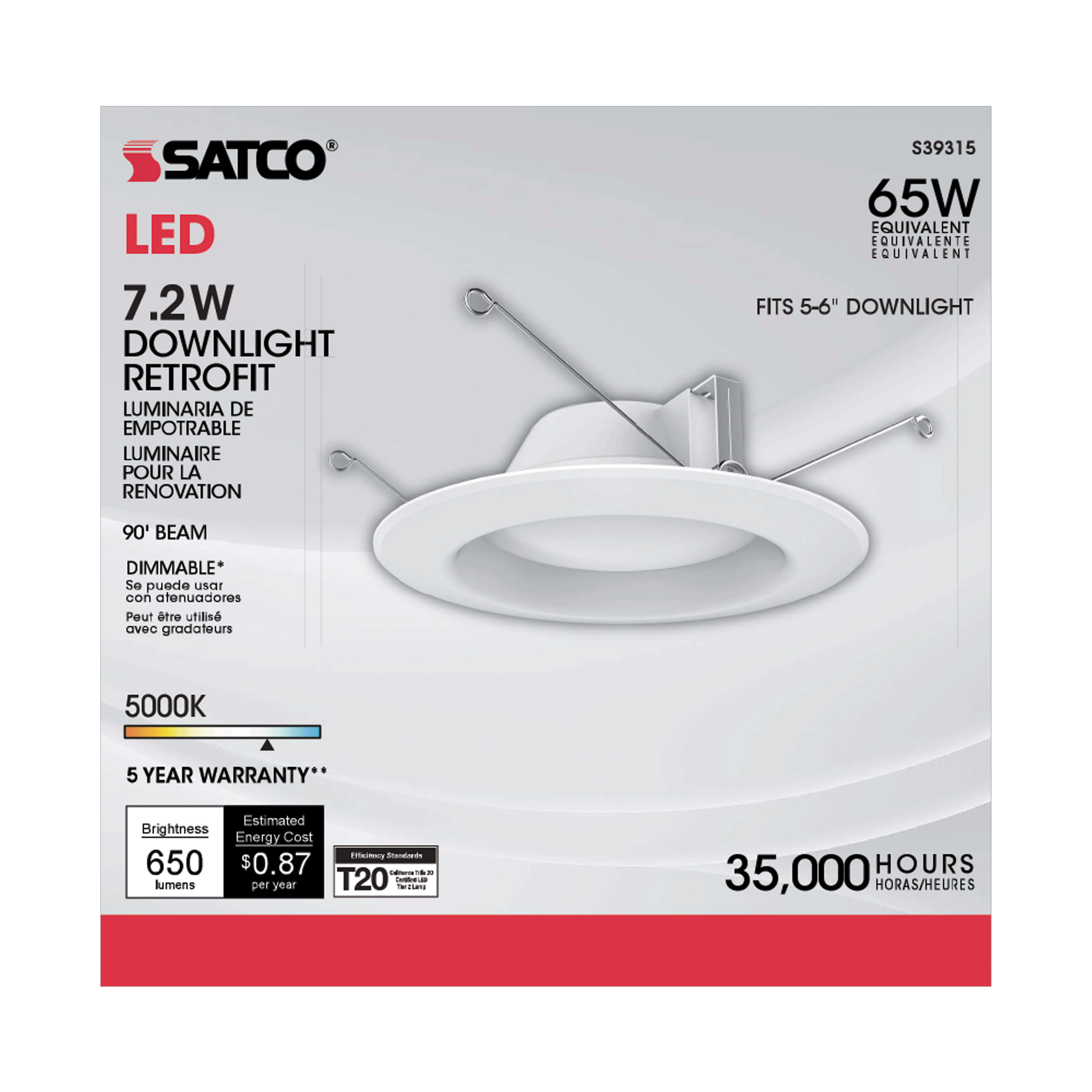 7.2WLED/RDL/5-6/950/120V - S39315