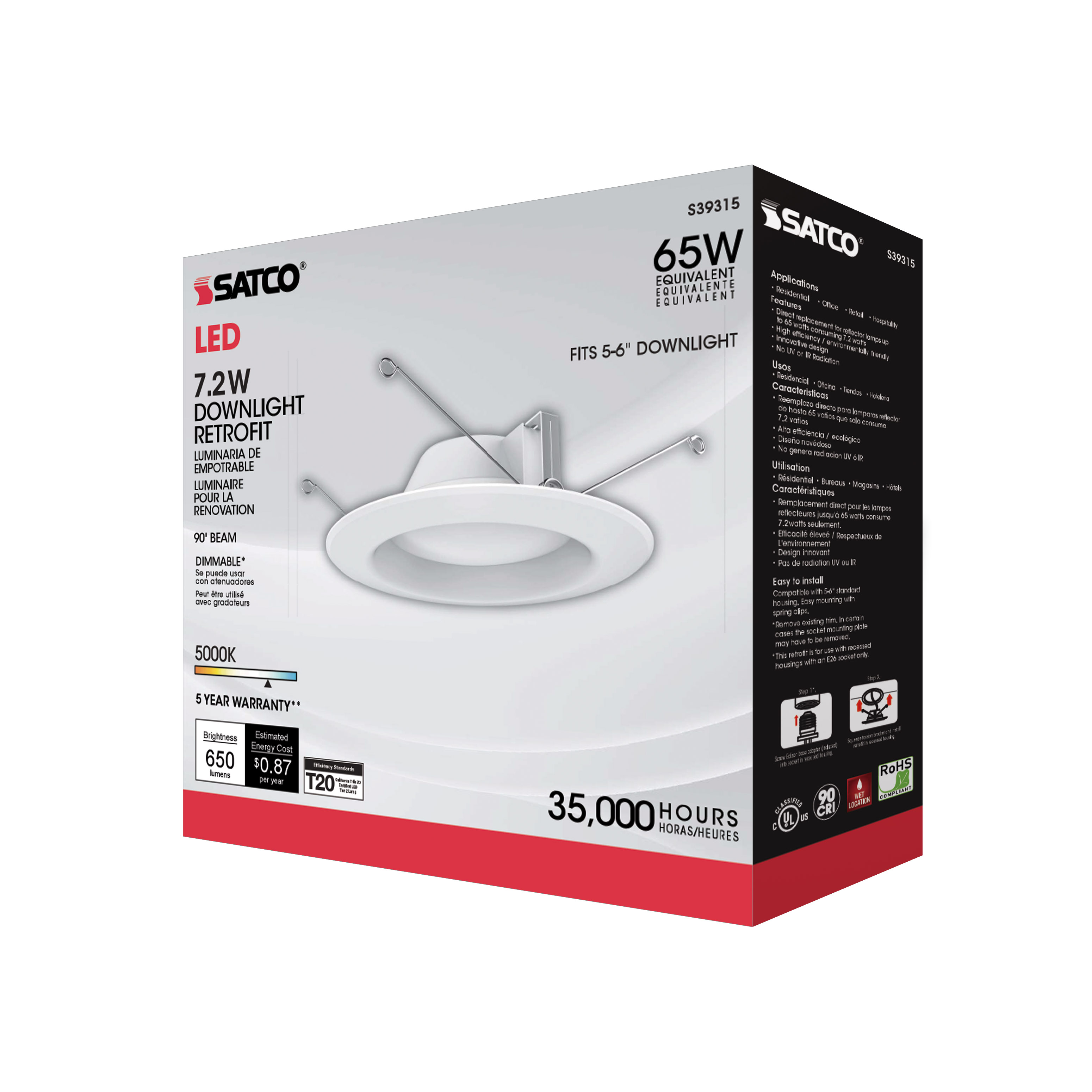 7.2WLED/RDL/5-6/950/120V - S39315