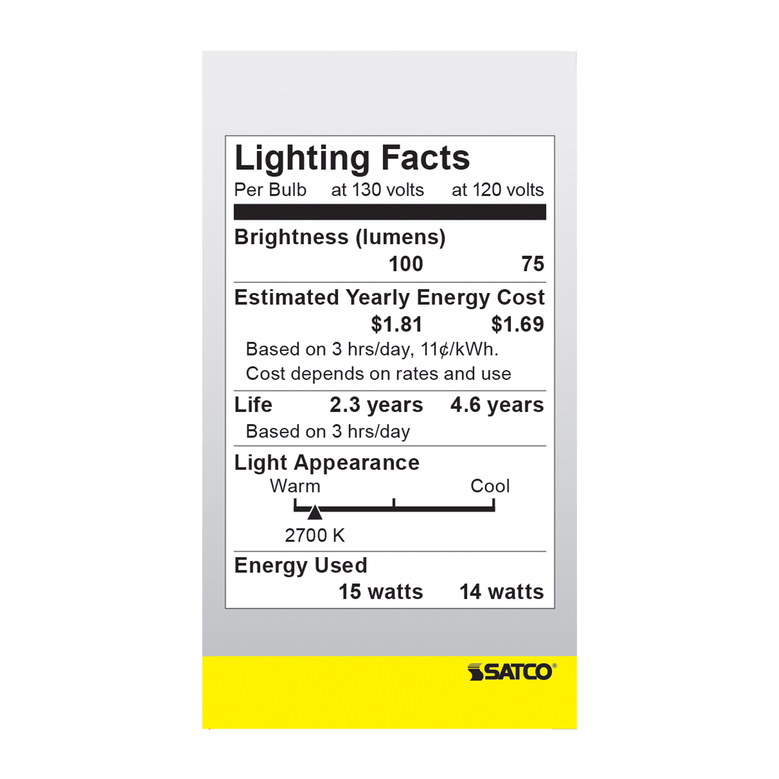 15W A-15 CLEAR MED BASE - S3948