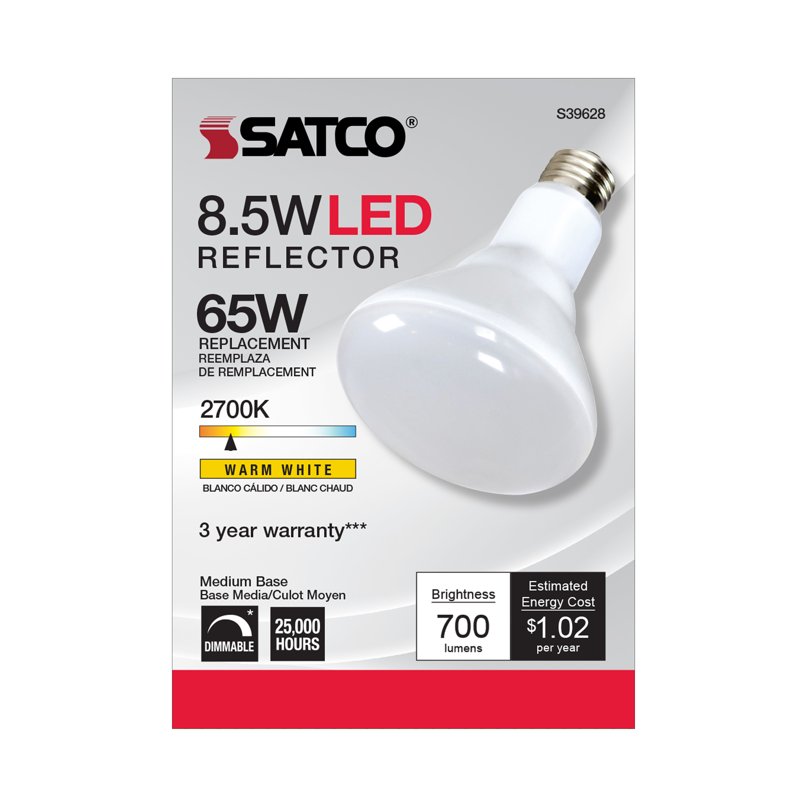 8.5BR30/LED/827/120V/48PK - S39628