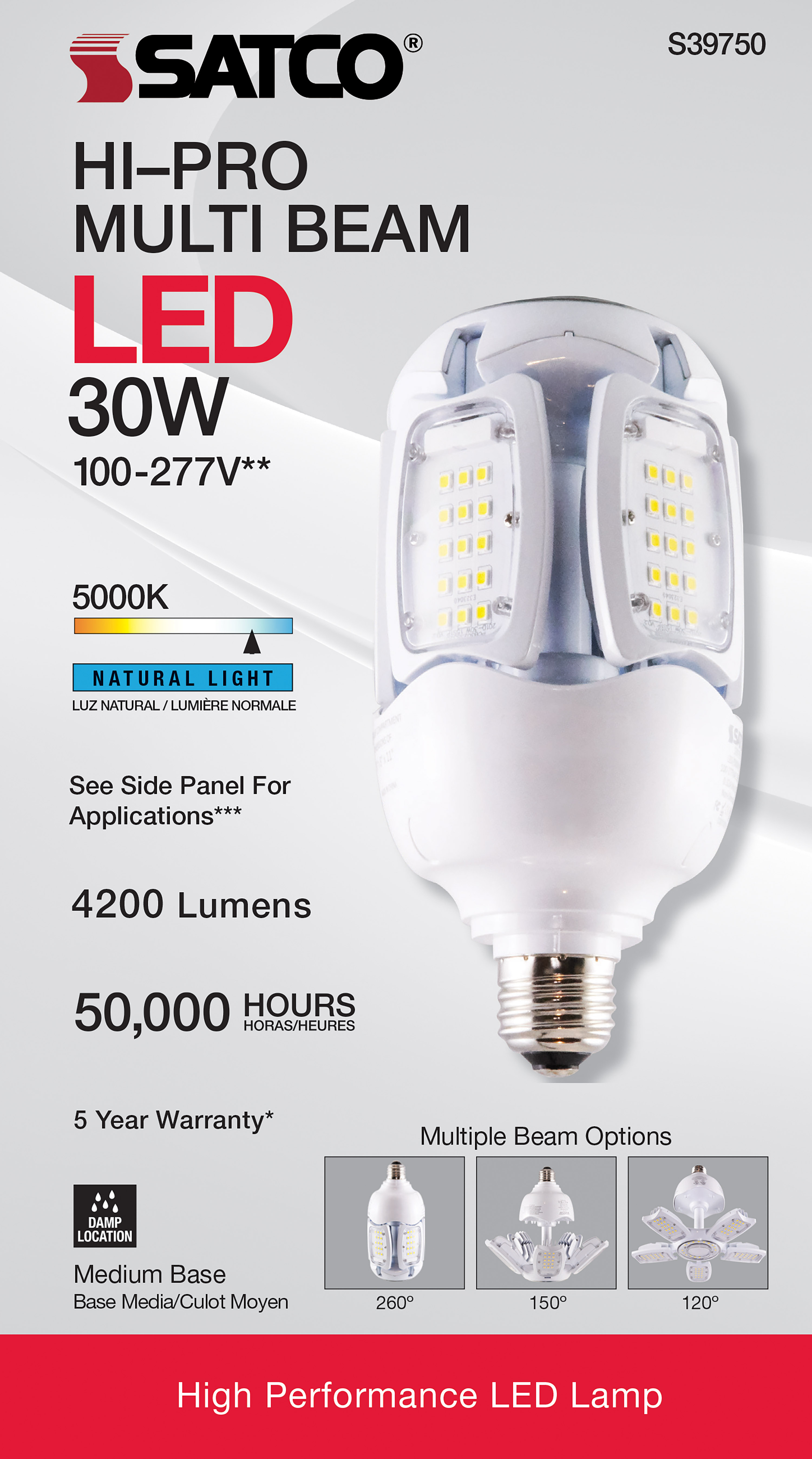 30W/LED/HID/MB-G3/50K/100-277V - S39750
