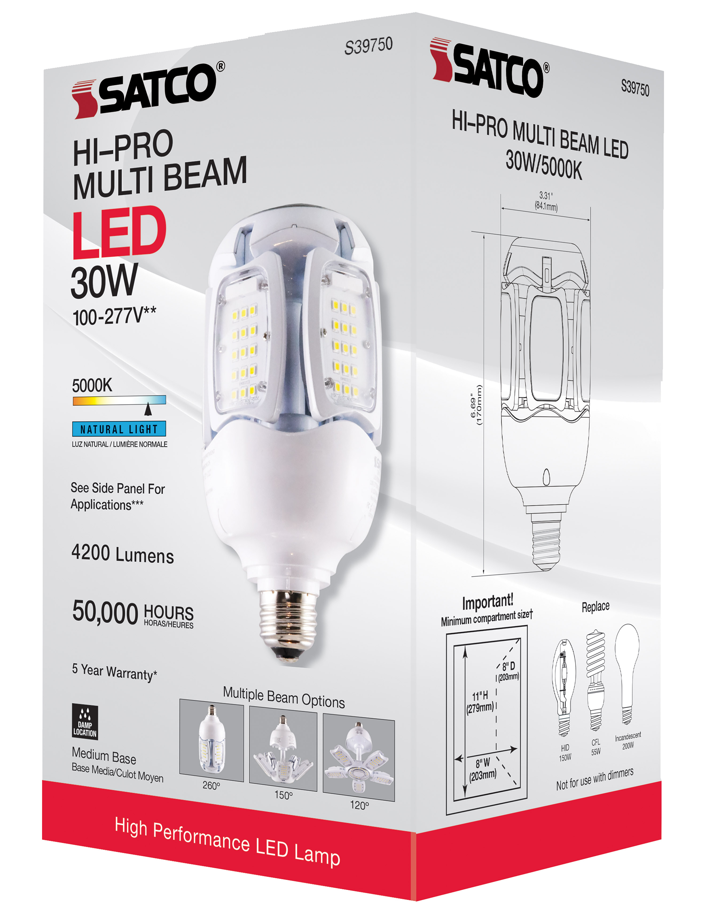 30W/LED/HID/MB-G3/50K/100-277V - S39750