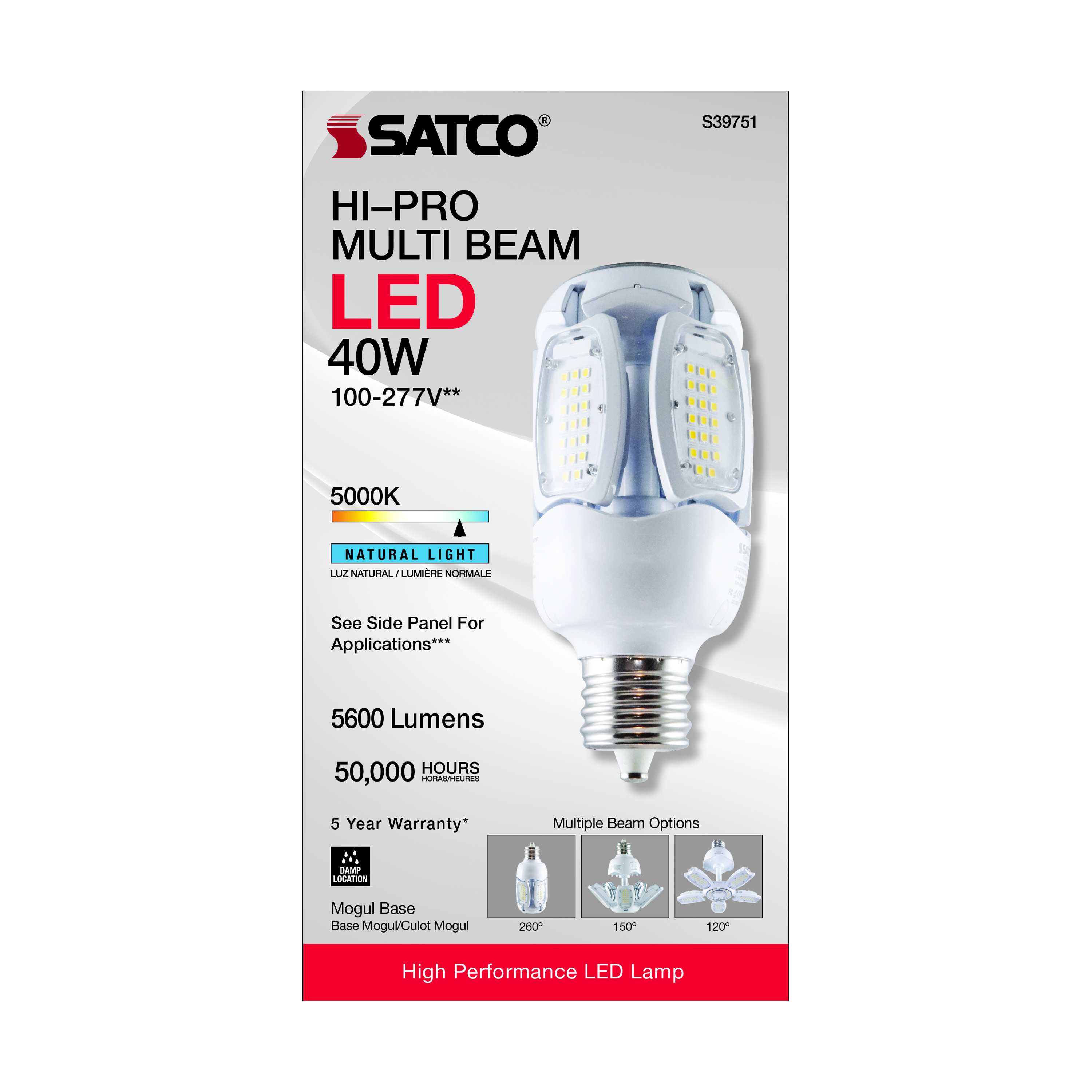 40W/LED/HID/MB-G3/50K/100-277V - S39751