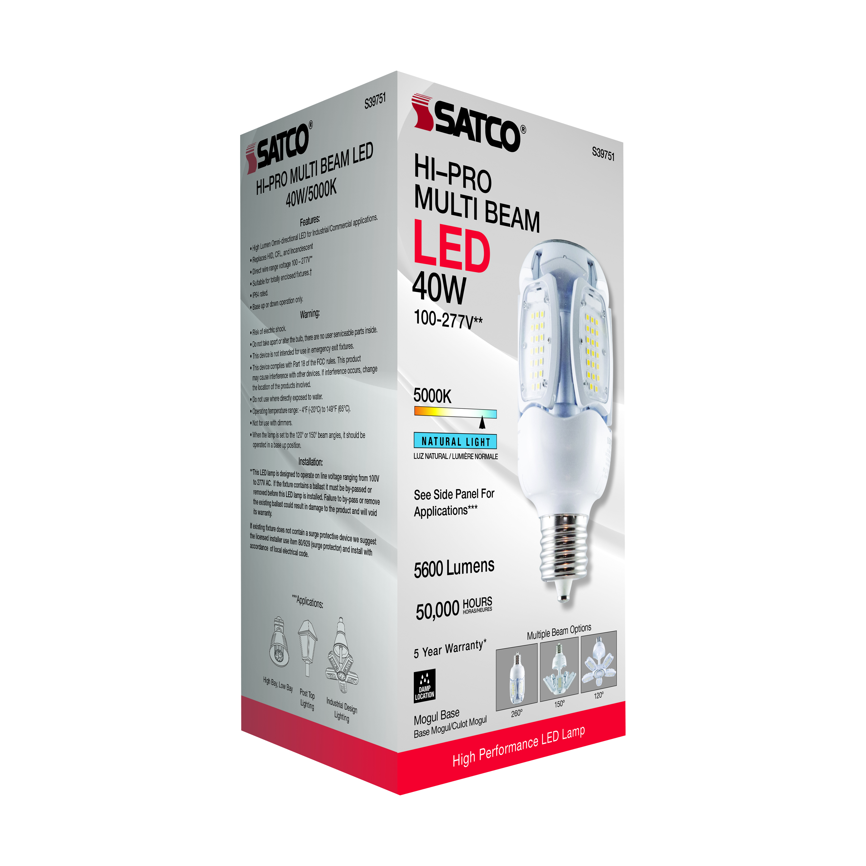 40W/LED/HID/MB-G3/50K/100-277V - S39751