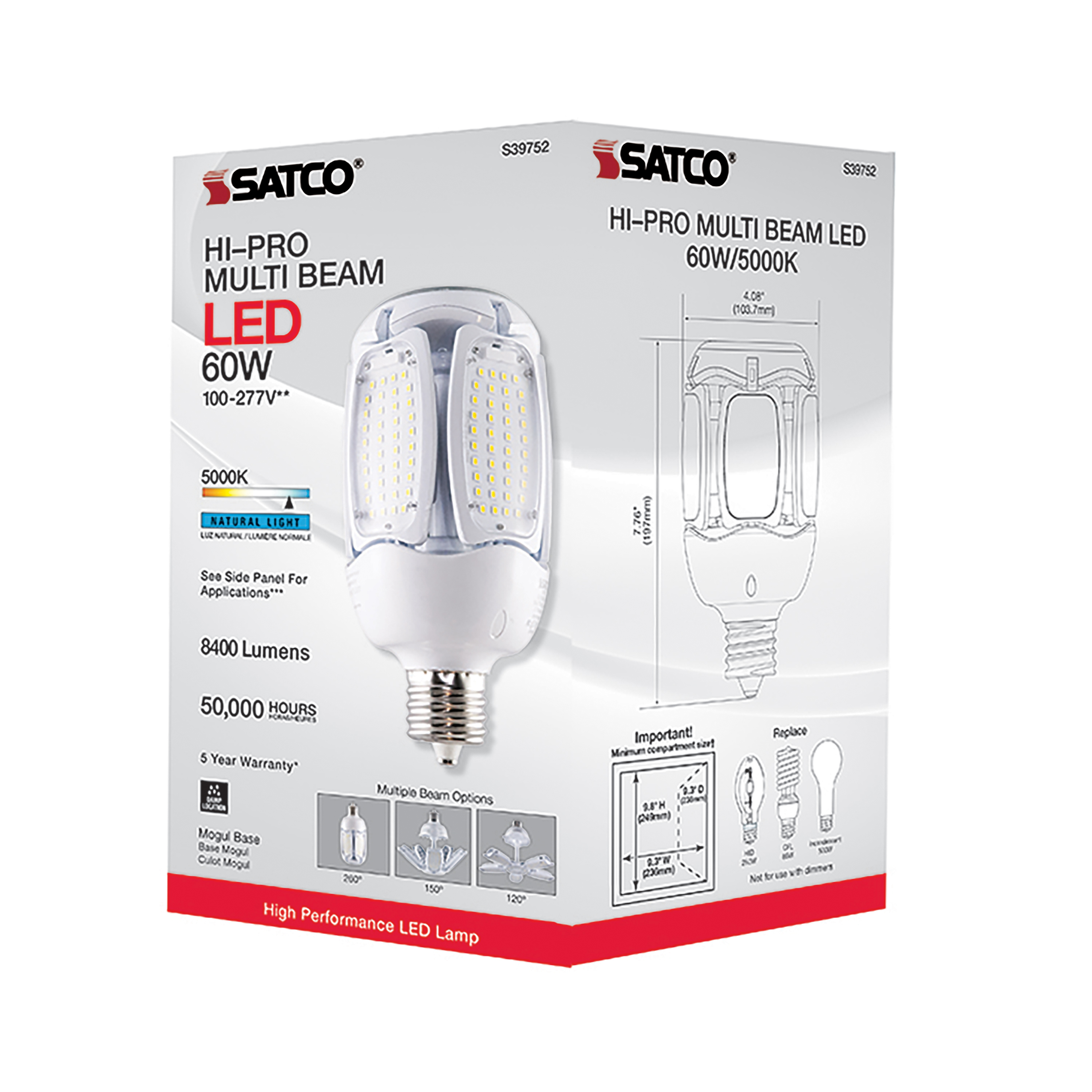 60W/LED/HID/MB-G3/50K/100-277V - S39752