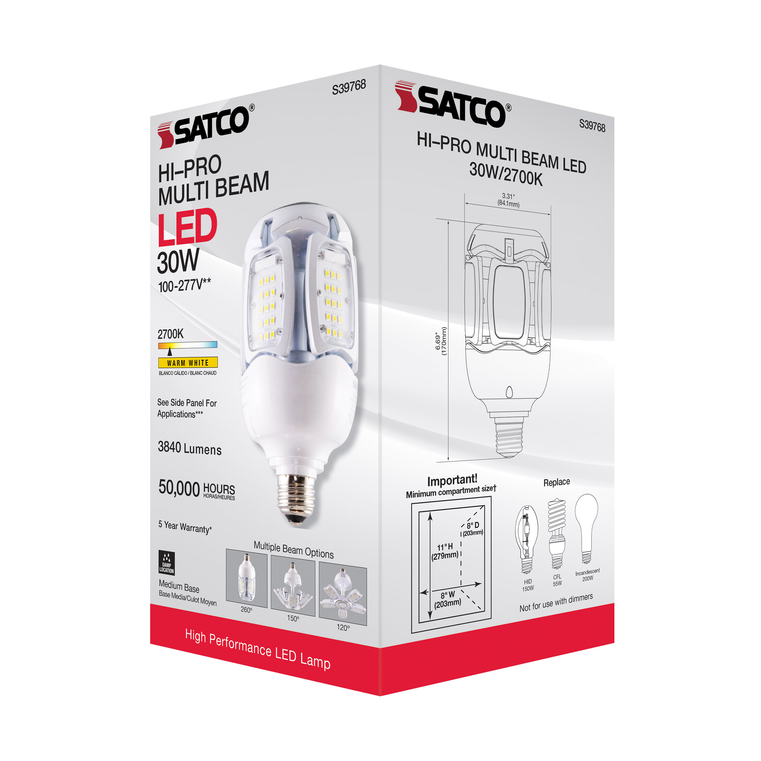 30W/LED/HID/MB-G3/27K/100-277V - S39768