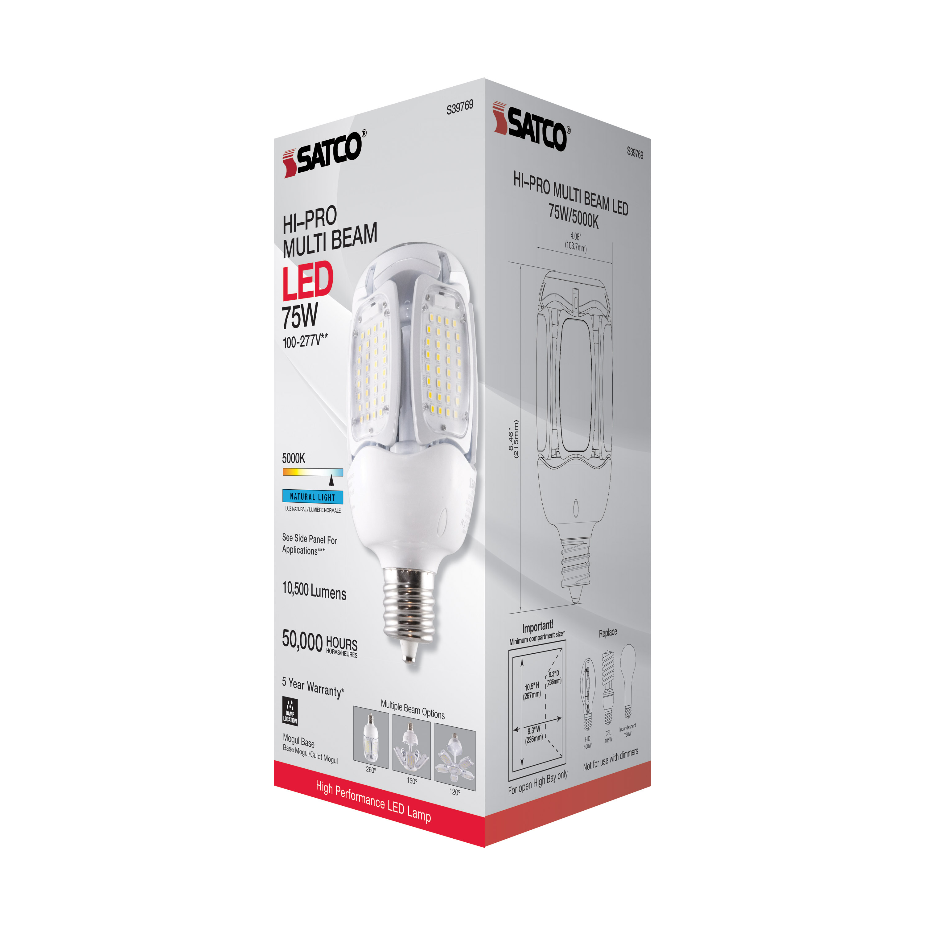 75W/LED/HID/MB-G3/50K/100-277V - S39769