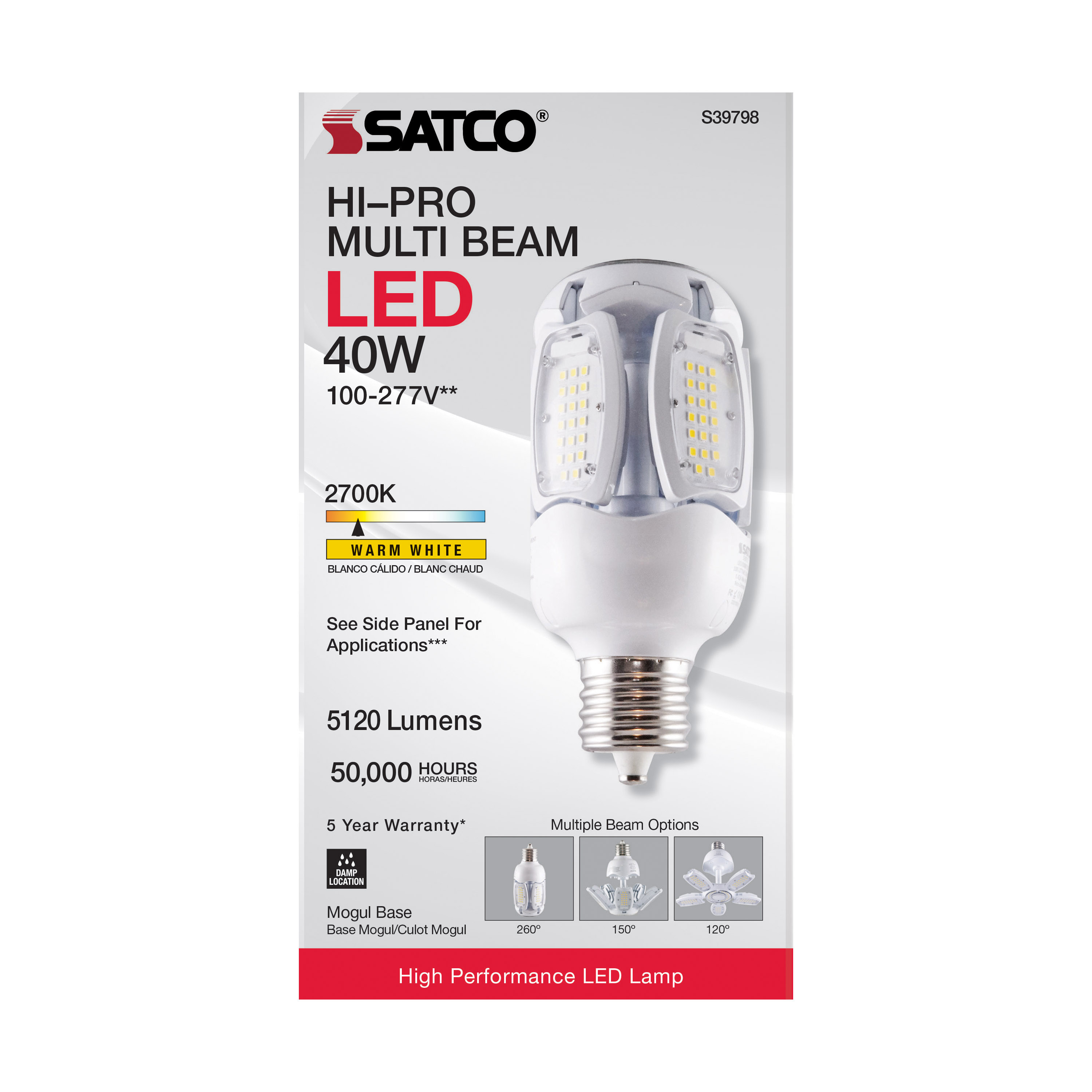 40W/LED/HID/MB-G3/27K/100-277V - S39798