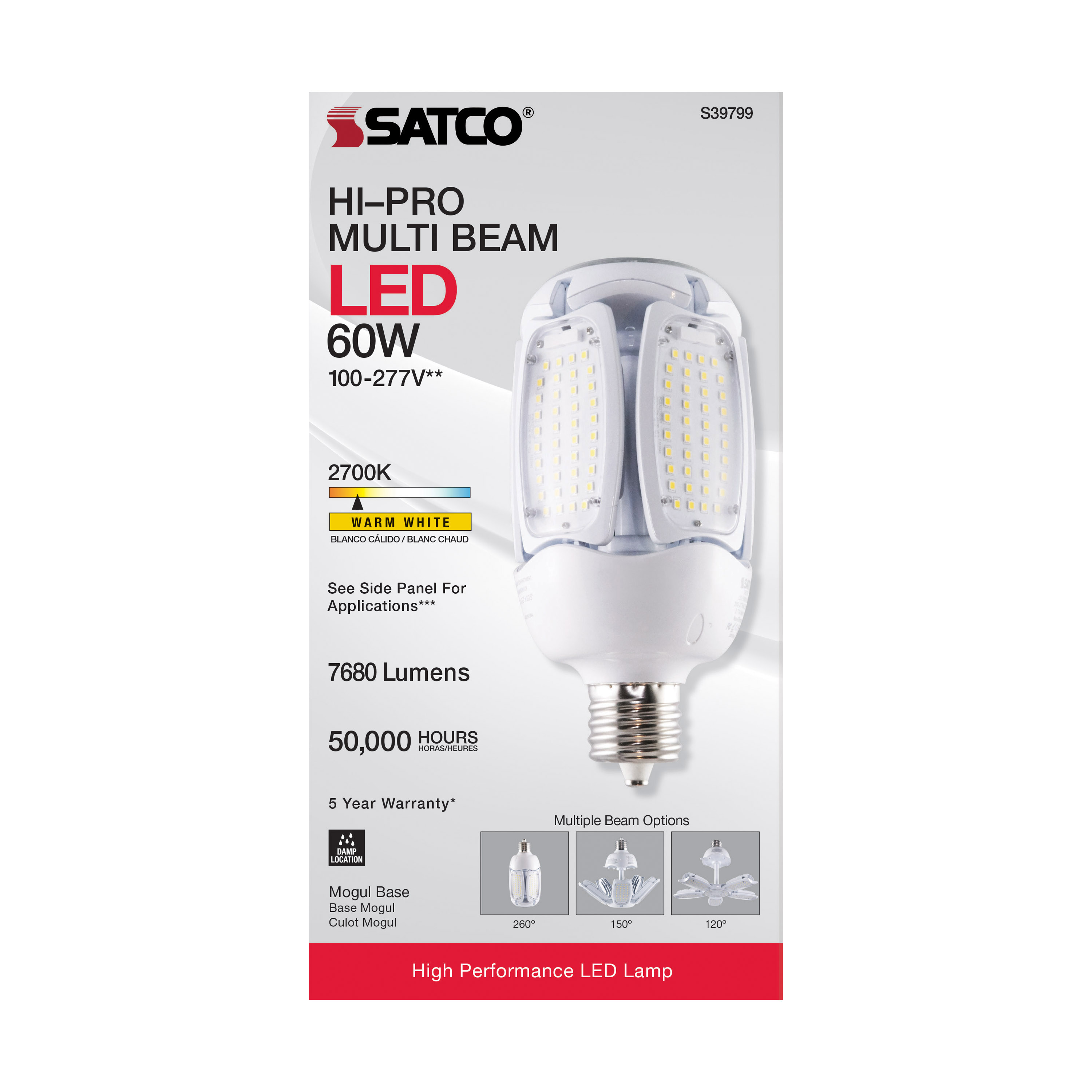 60W/LED/HID/MB-G3/27K/100-277V - S39799