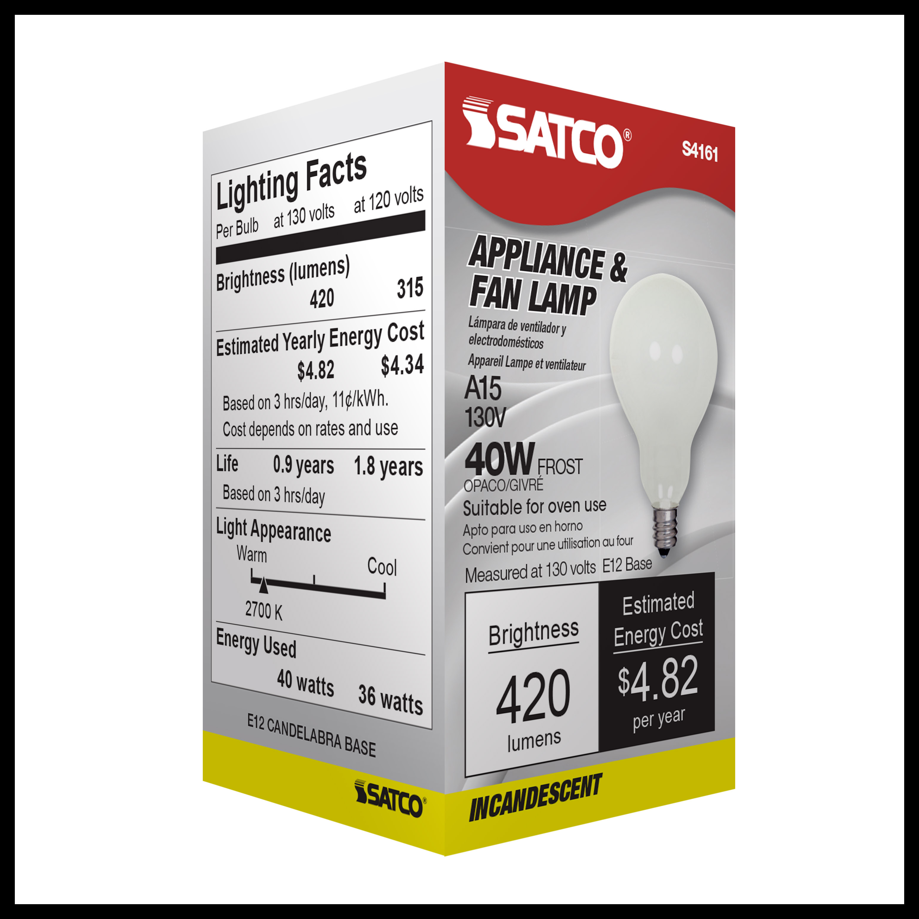 40A15 FROST E12 NICKEL PLATED - S4161