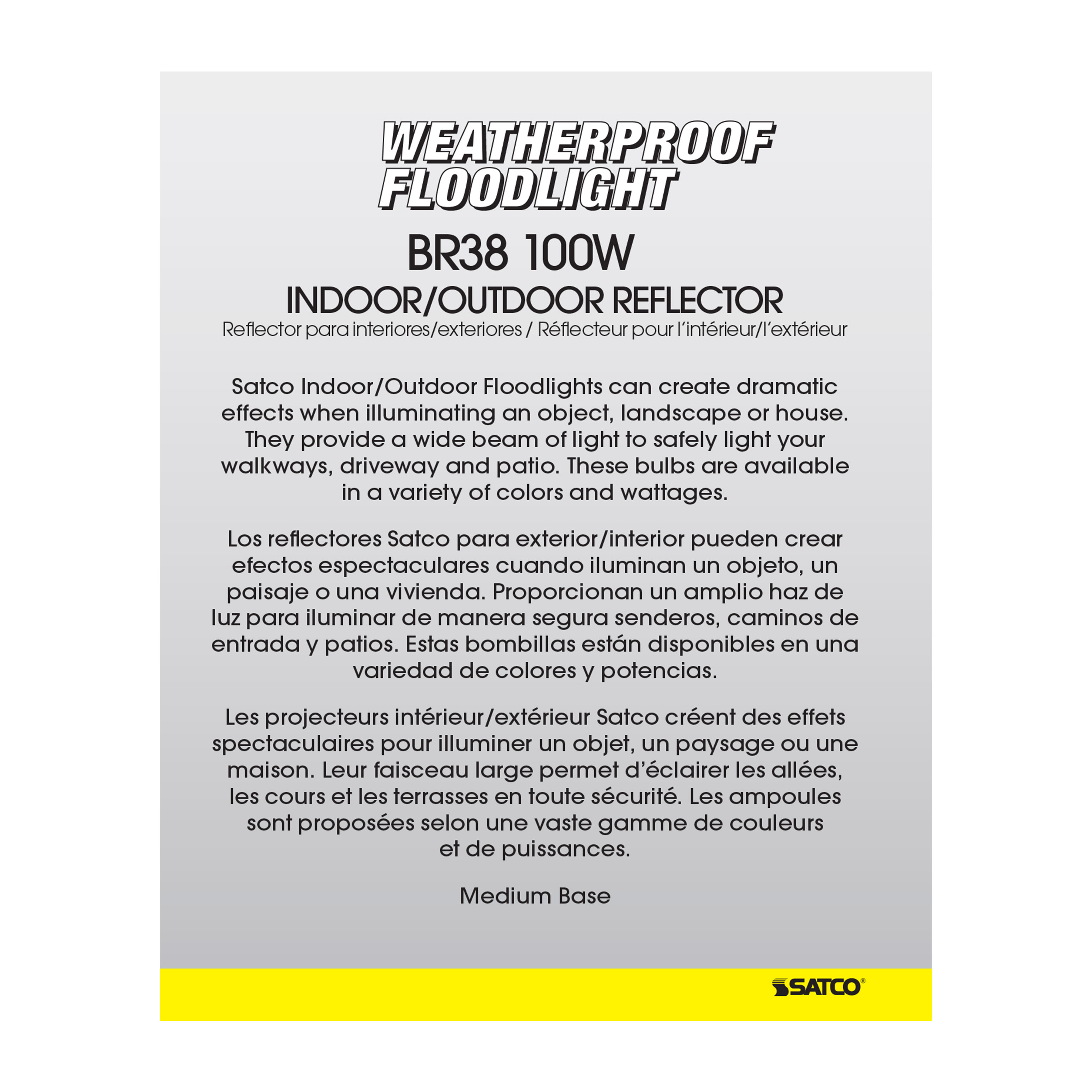 100W BR-38 RED 120V. - S4424