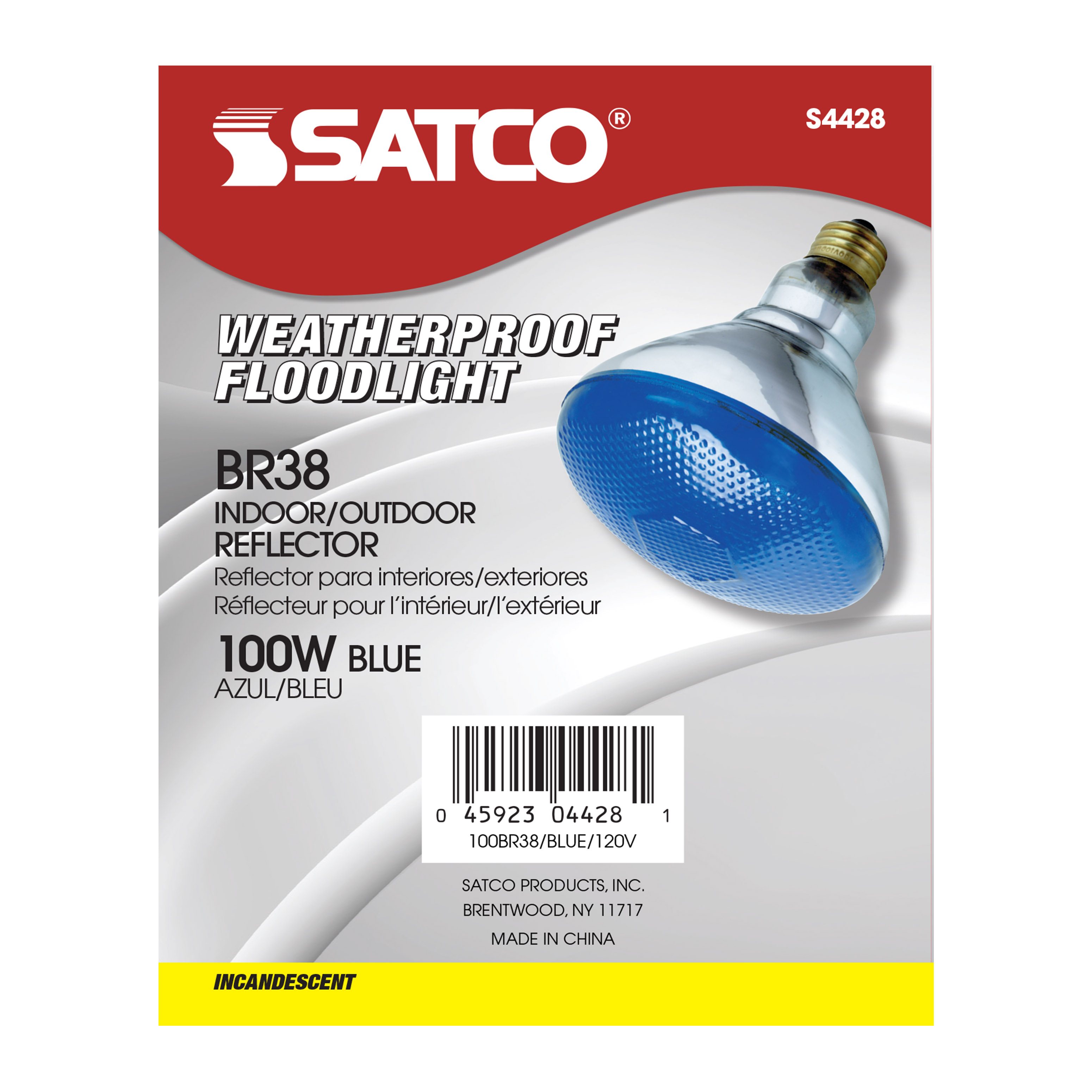 100W BR-38 BLUE 120V. - S4428
