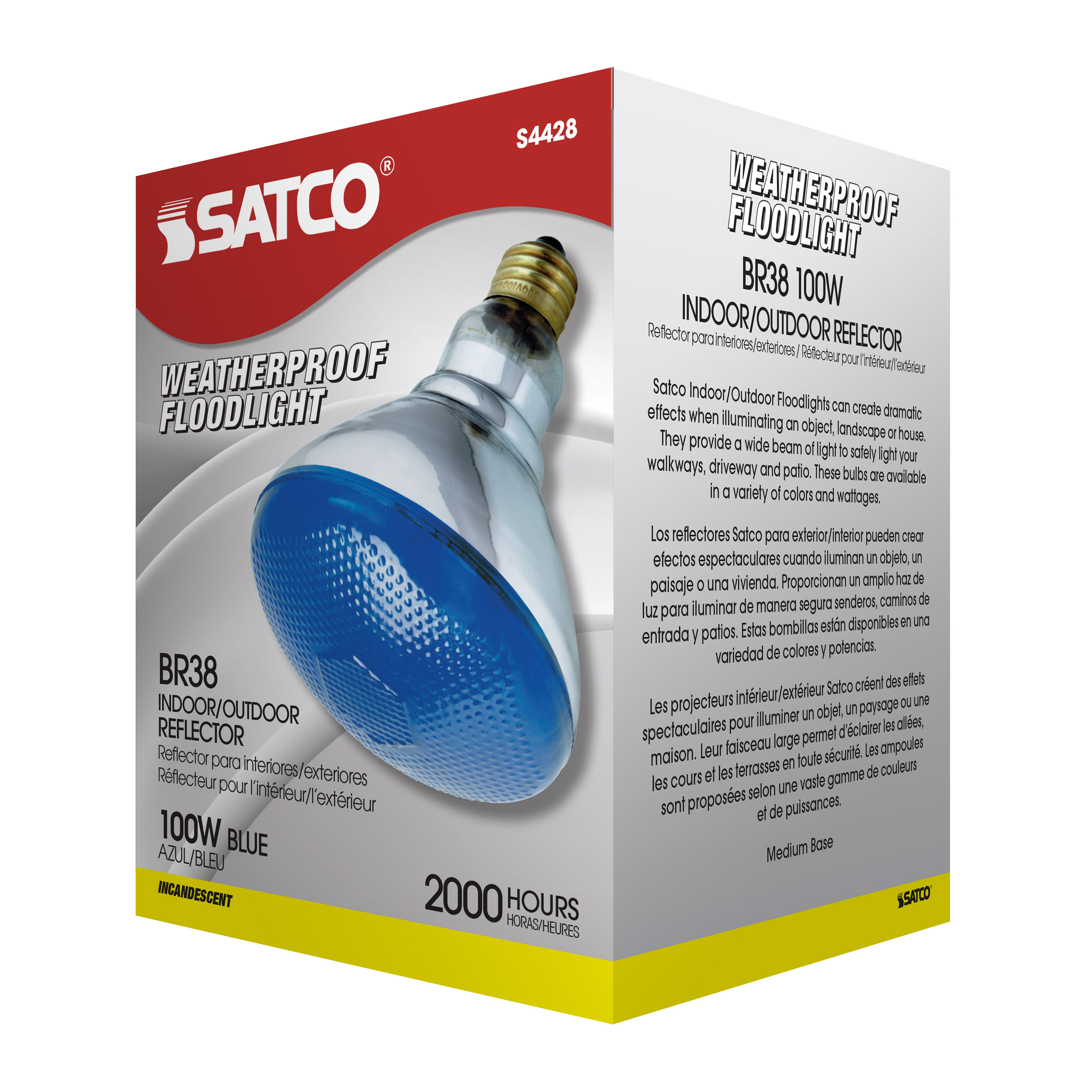 100W BR-38 BLUE 120V. - S4428