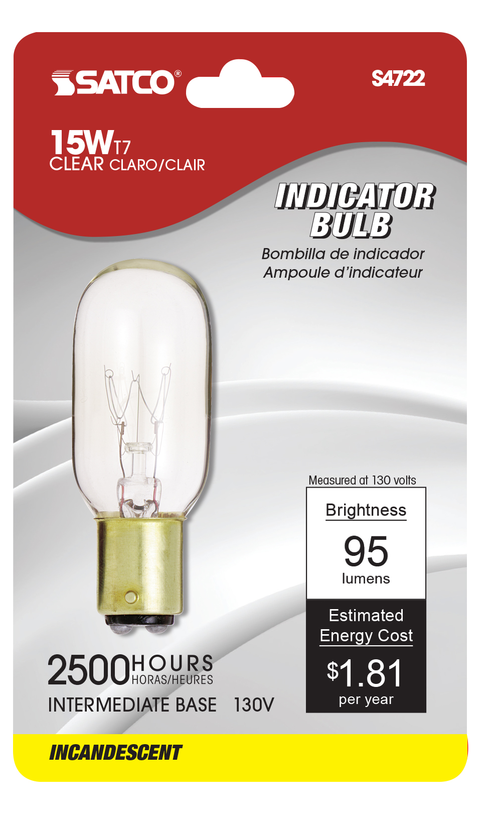 15T7N CD/1 INT BASE CLEAR 130V - S4722