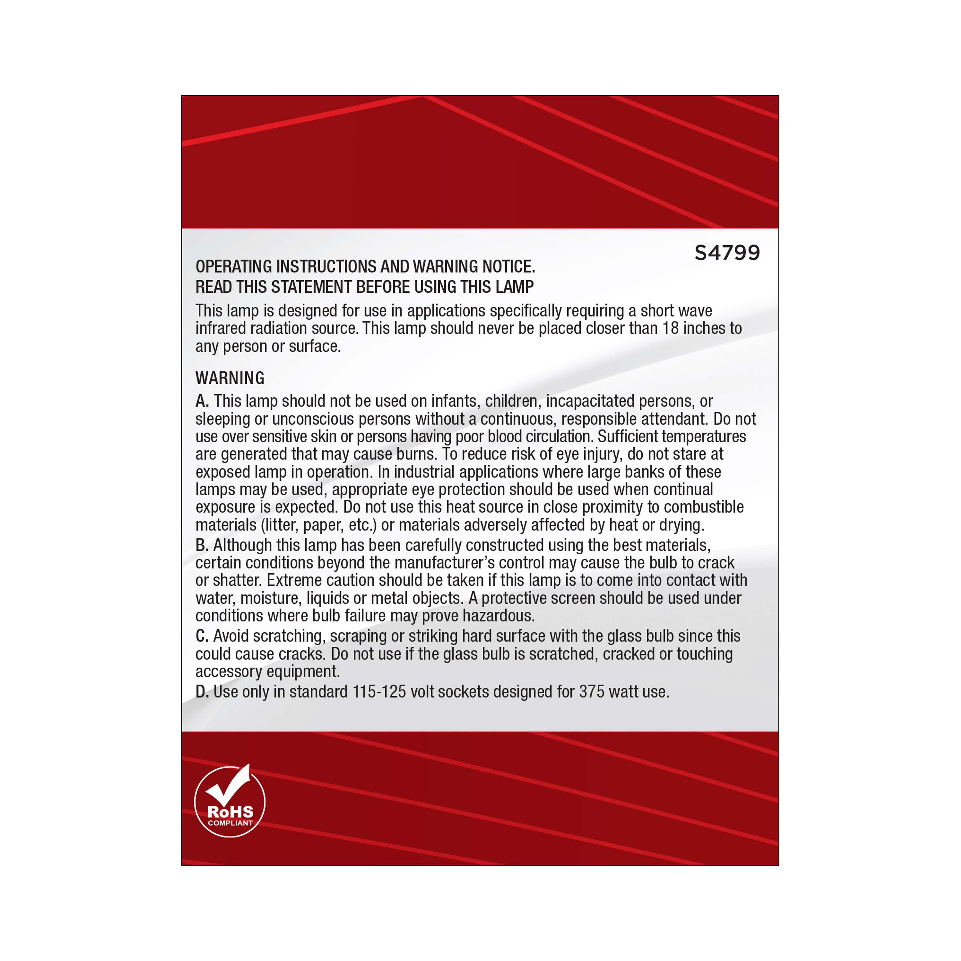 175PAR38/HEAT/CL/120V - S4799