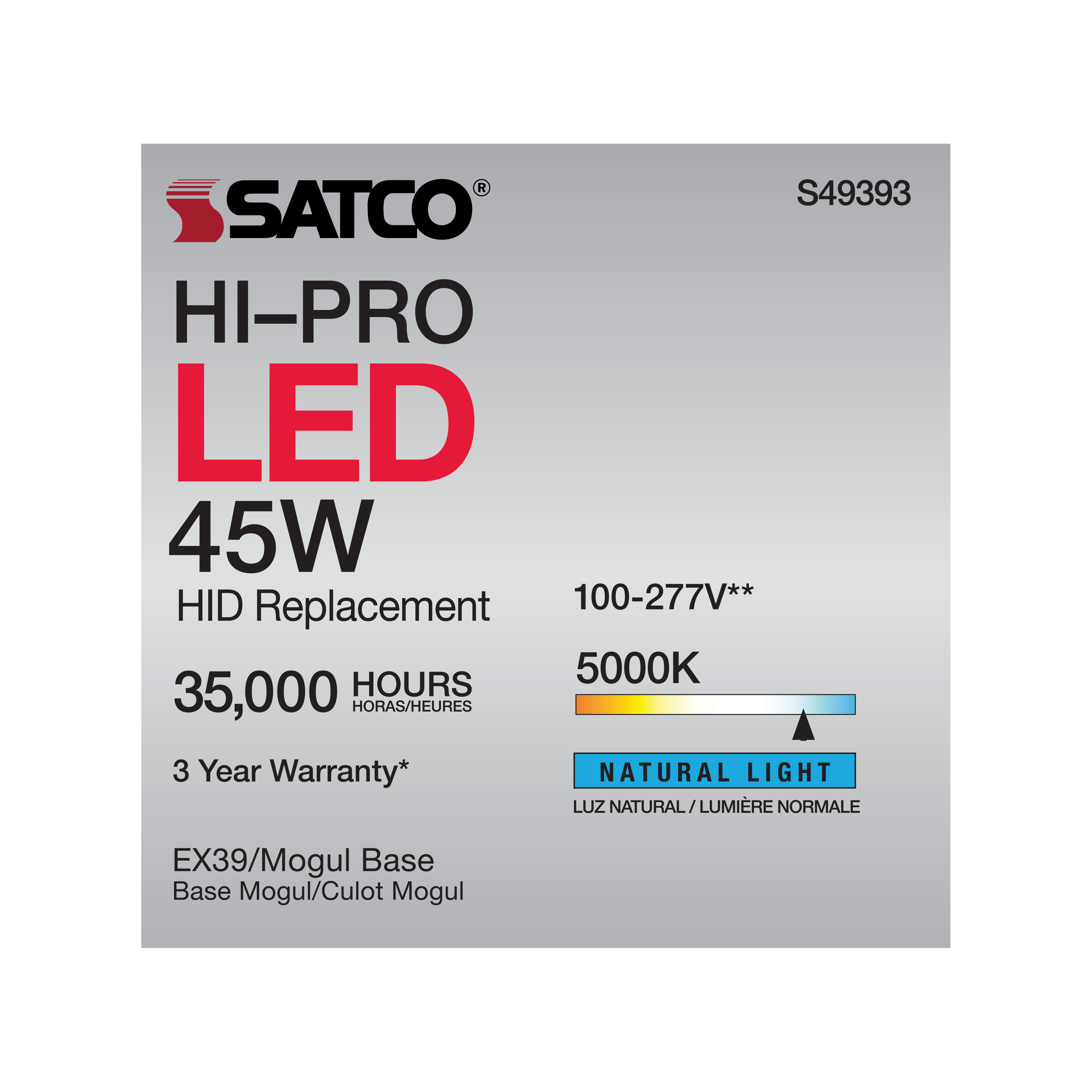 45W/LED/HP/850/100-277V/EX39 - S49393
