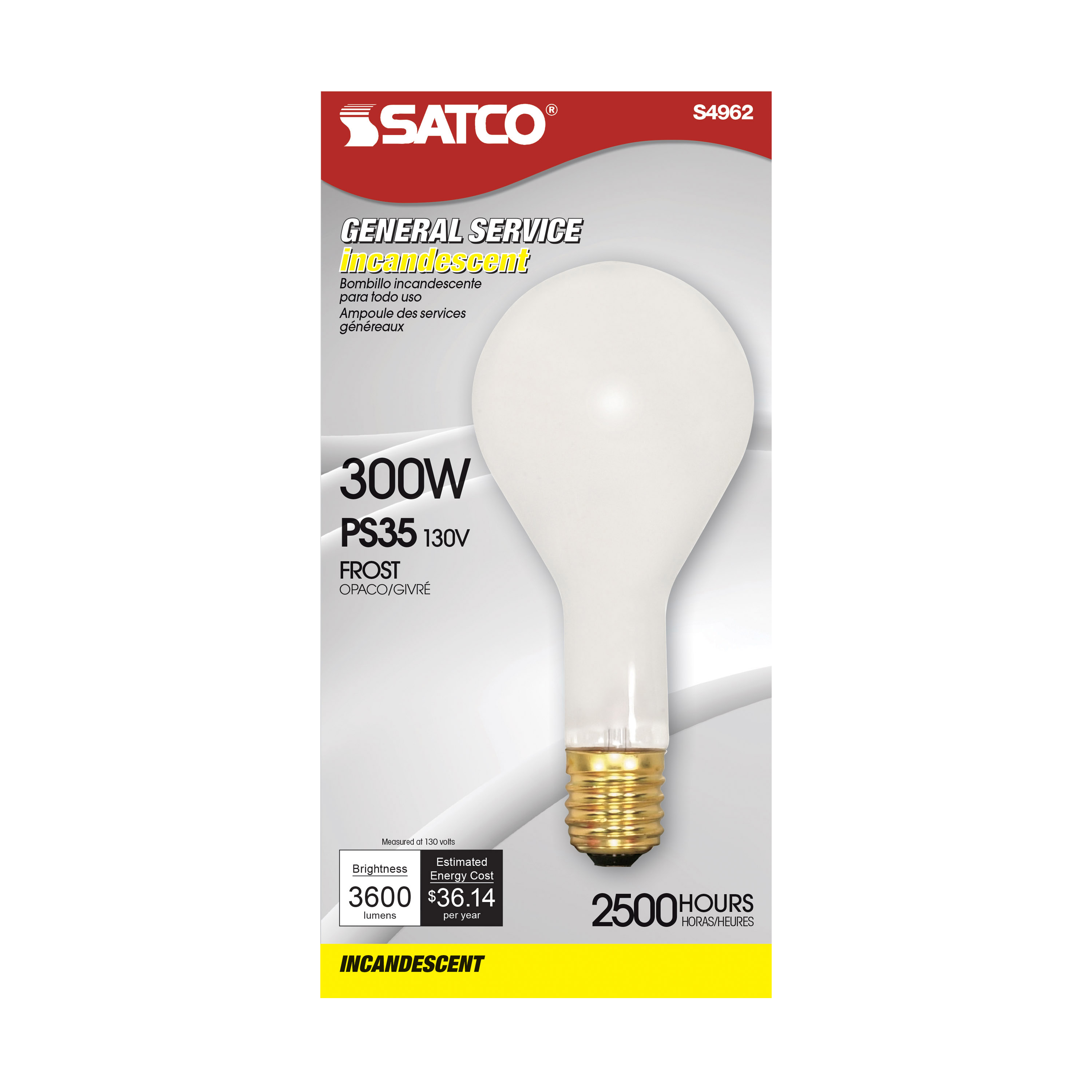 300/IF MOGUL BASE FROSTED 130V - S4962