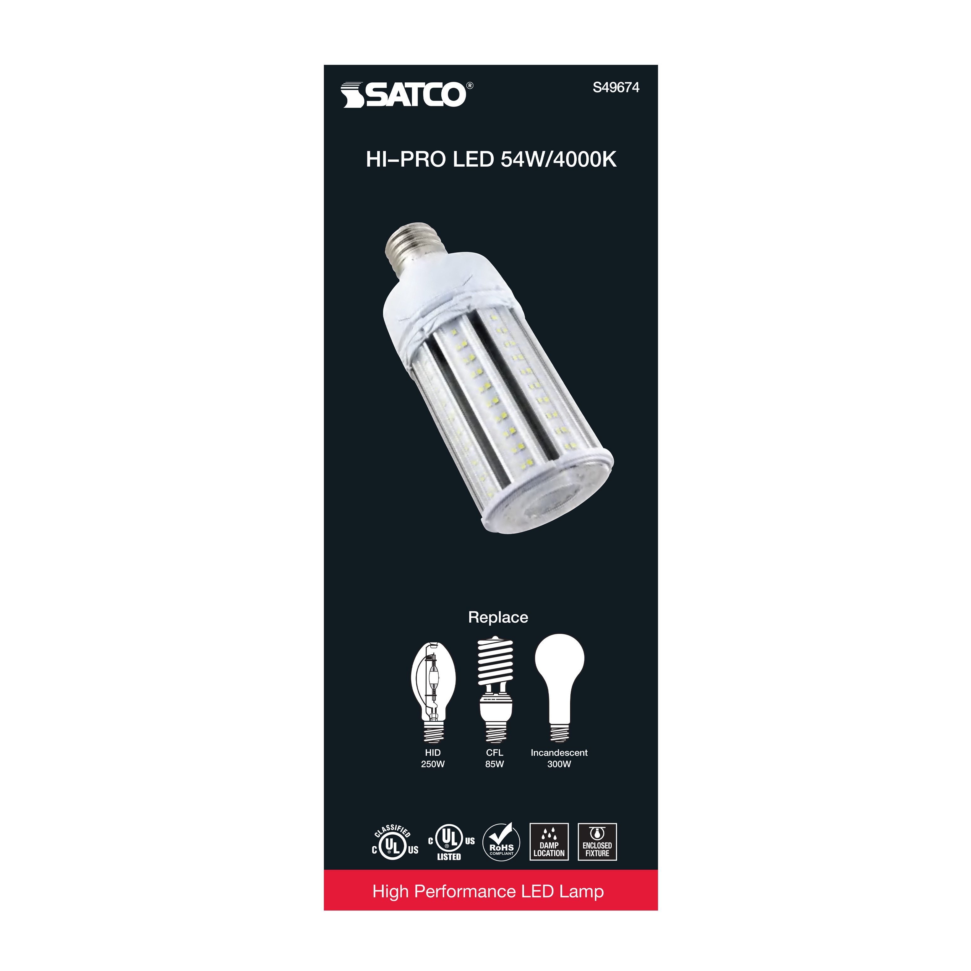 54W/LED/HP/840/100-277V/EX39 - S49674