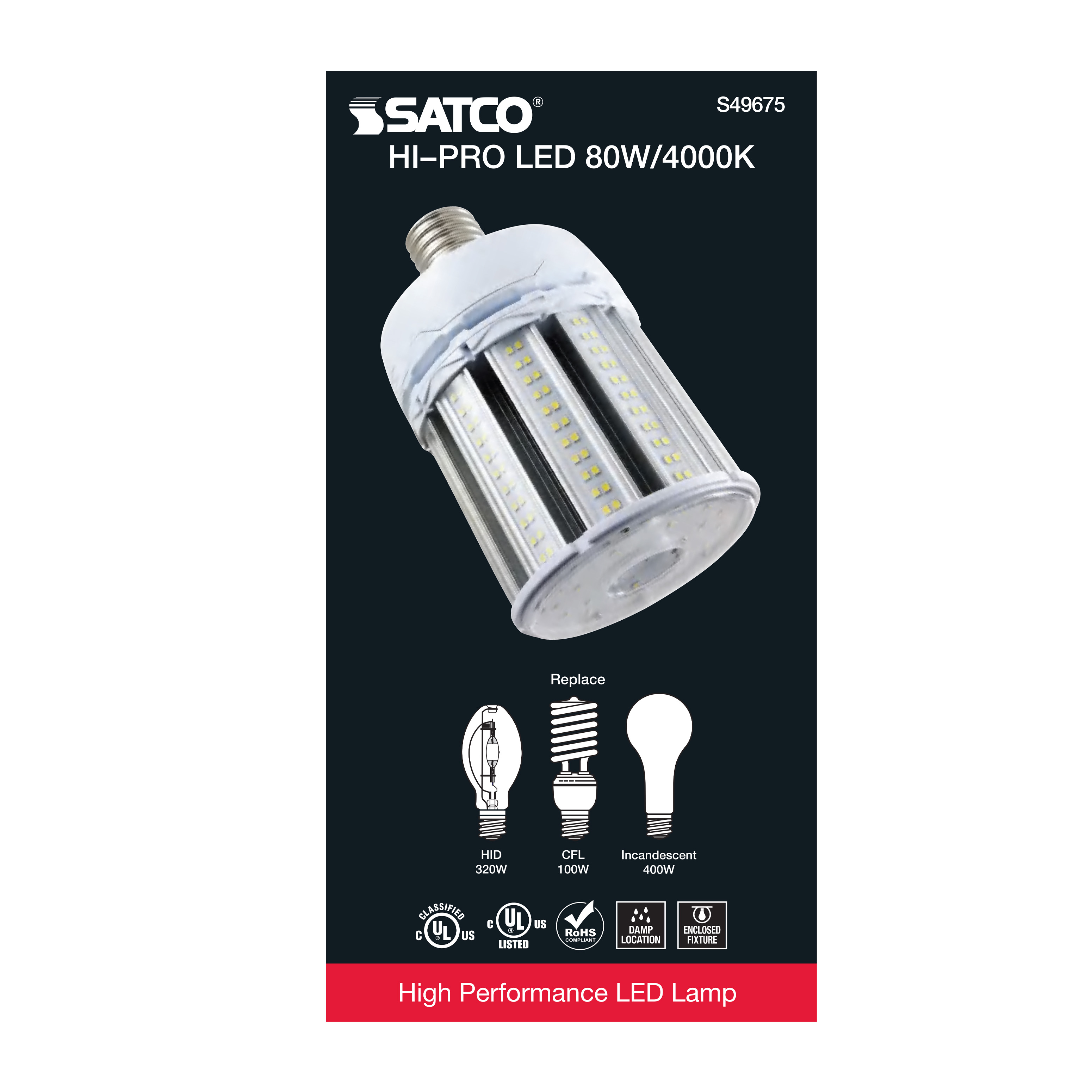 80W/LED/HP/840/100-277V/EX39 - S49675