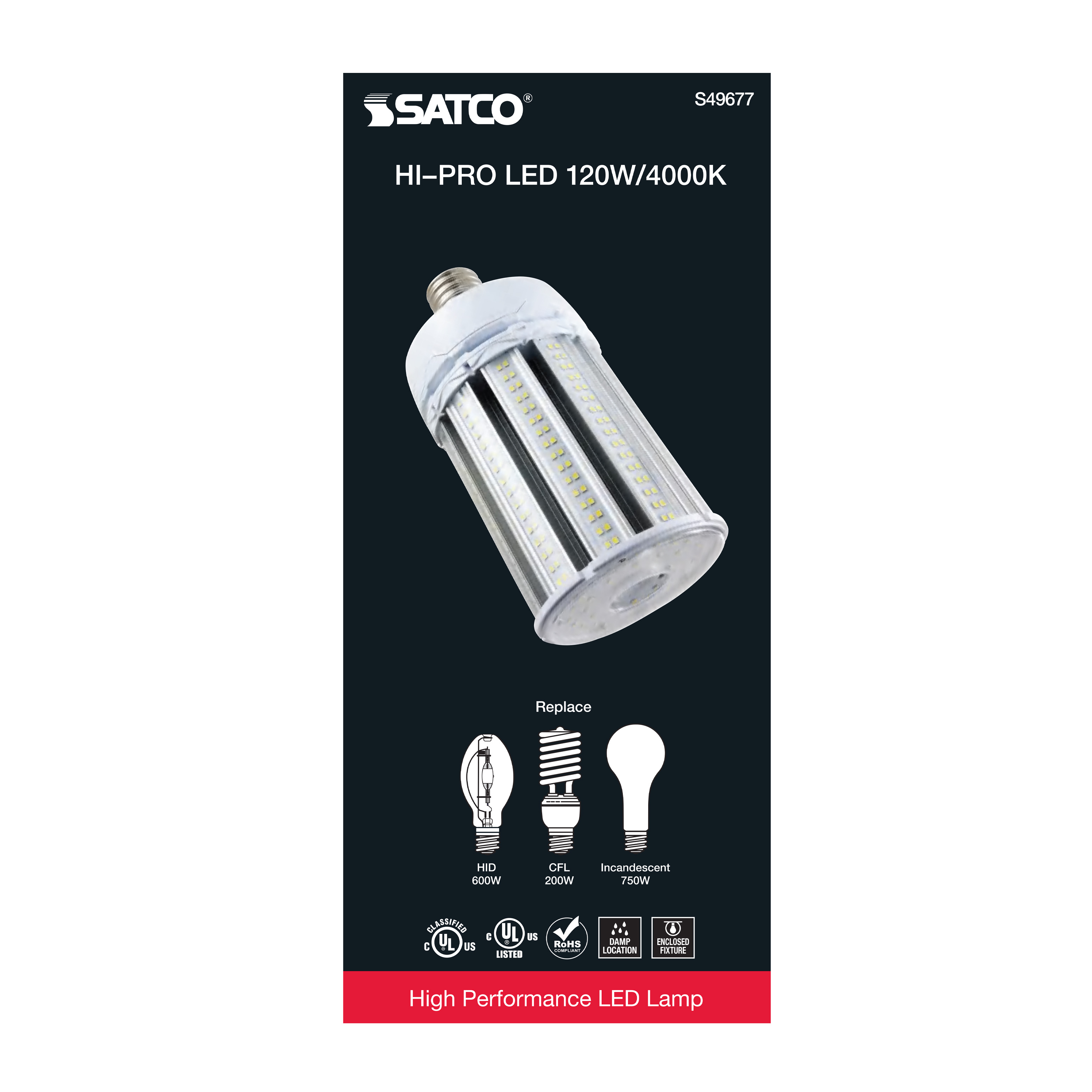 120W/LED/HP/840/100-277V/EX39 - S49677