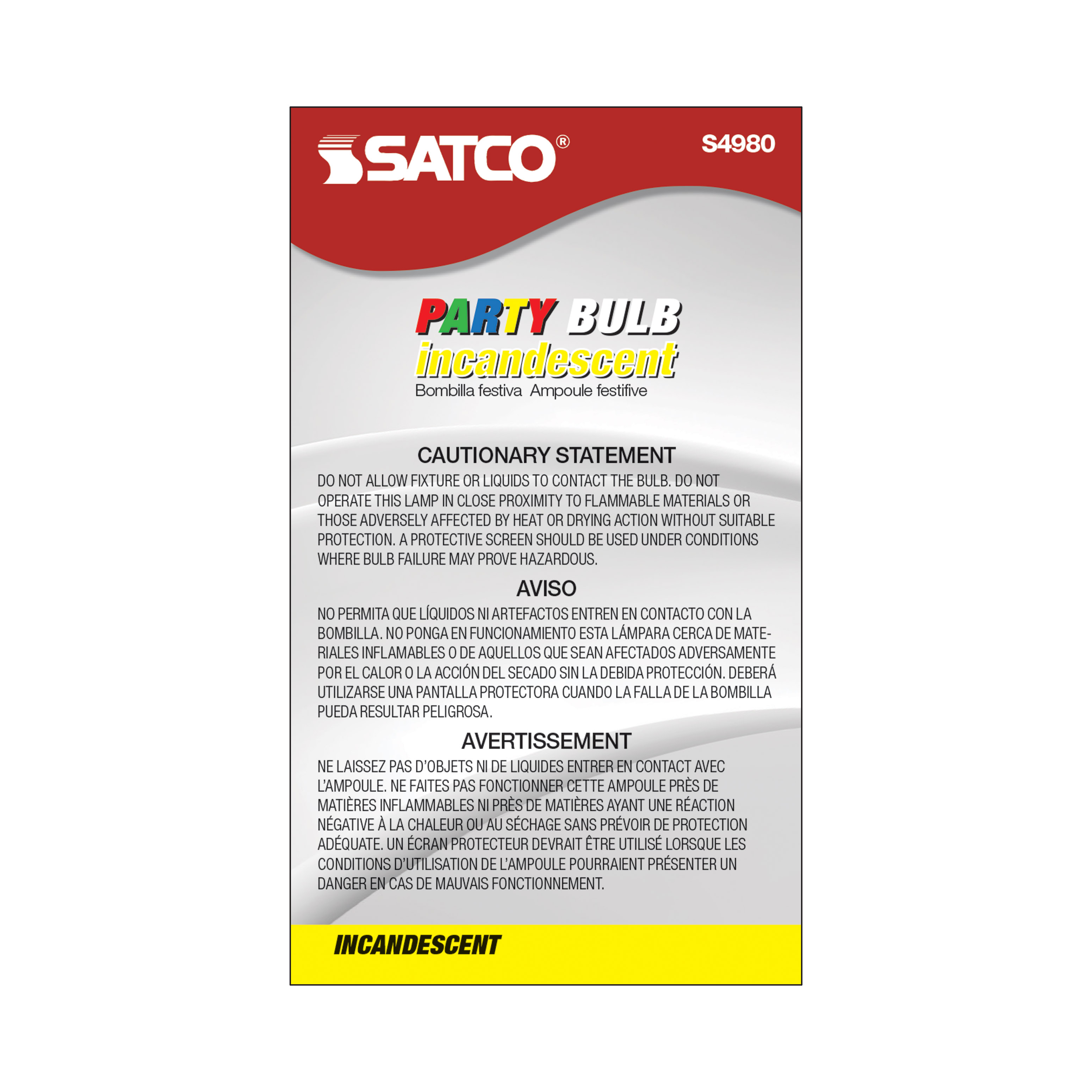 40W A19 CERAMIC RED 130V - S4980