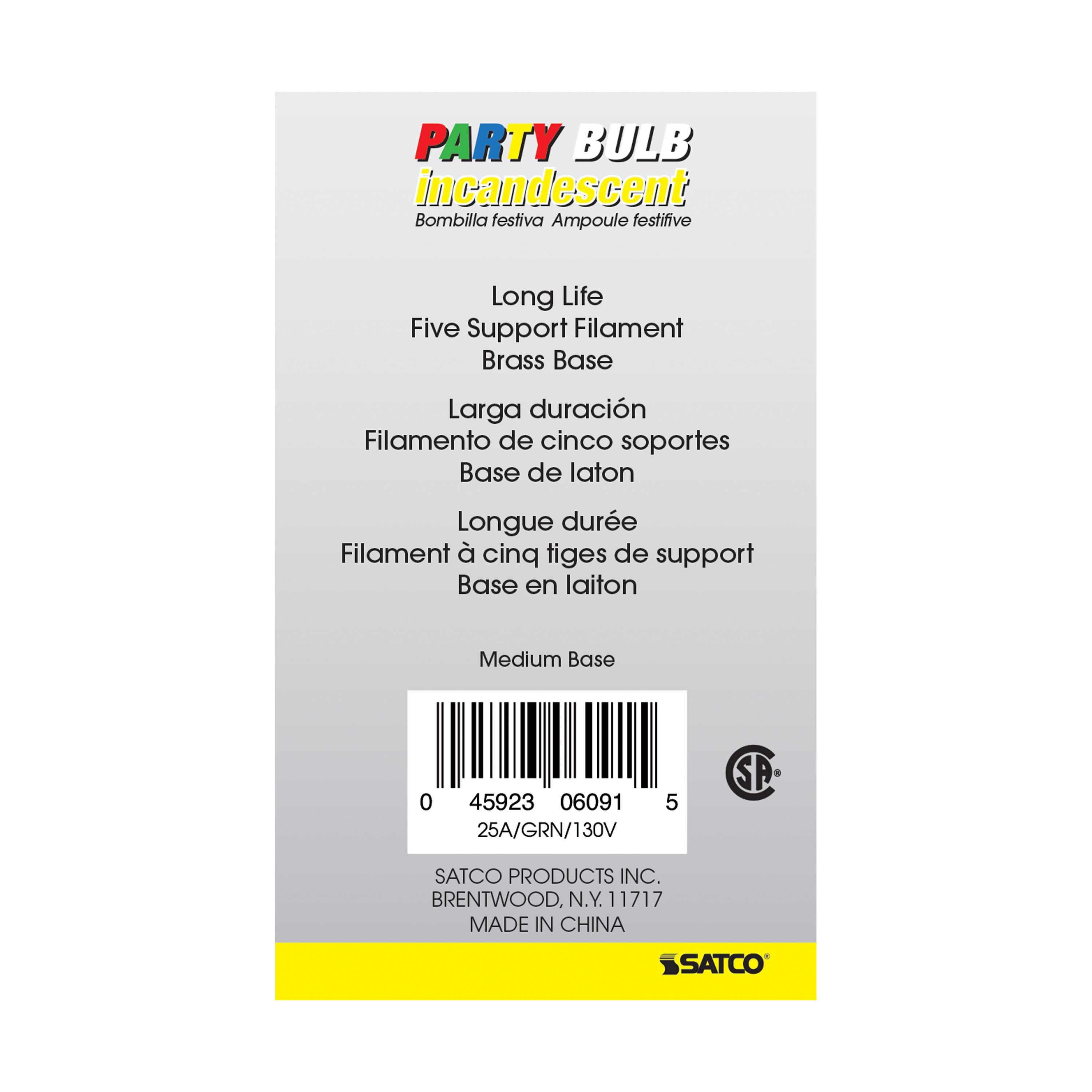 25W A19 CERAMIC GREEN 130V. - S6091