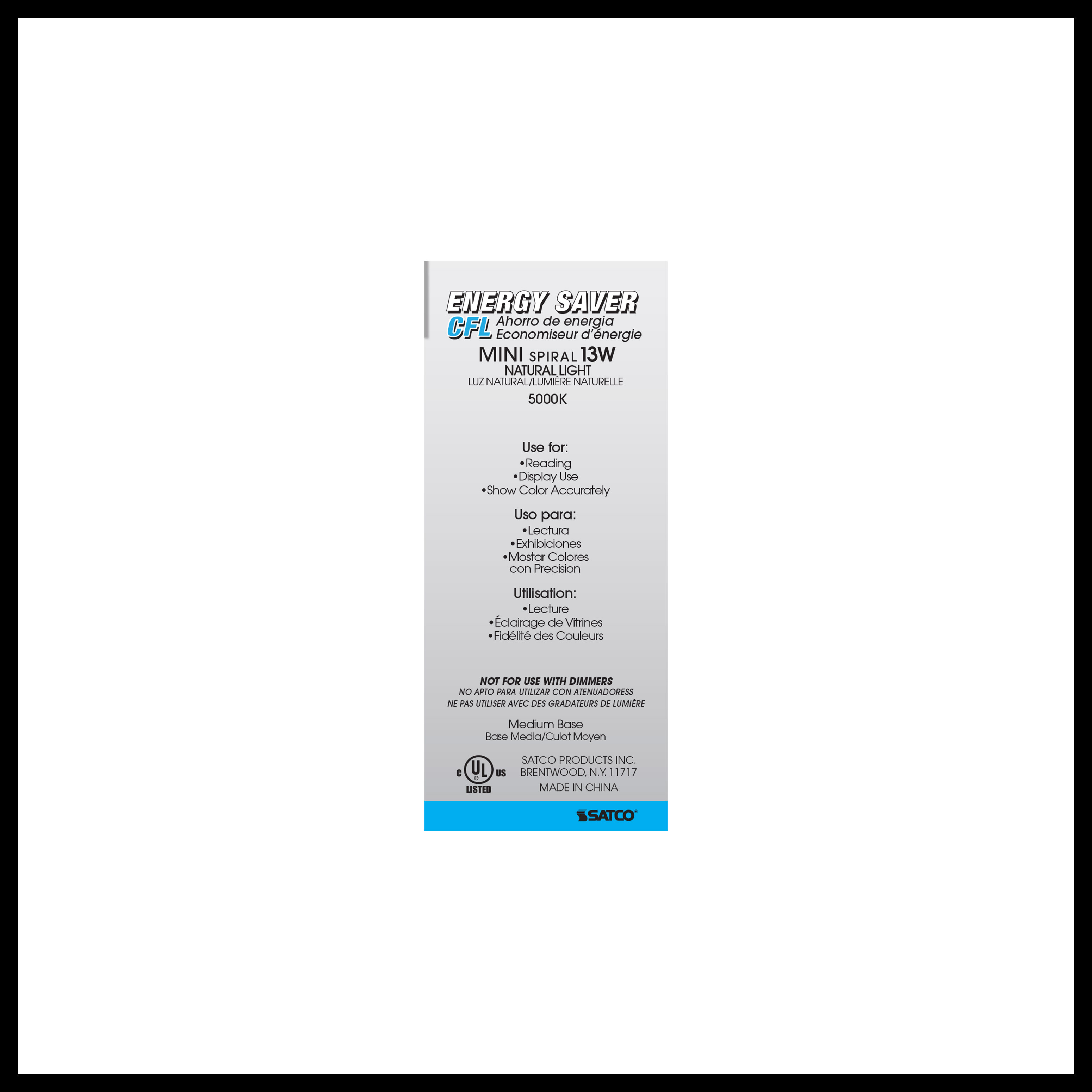 13T2/E26/5000K/120V/4PK - S6237