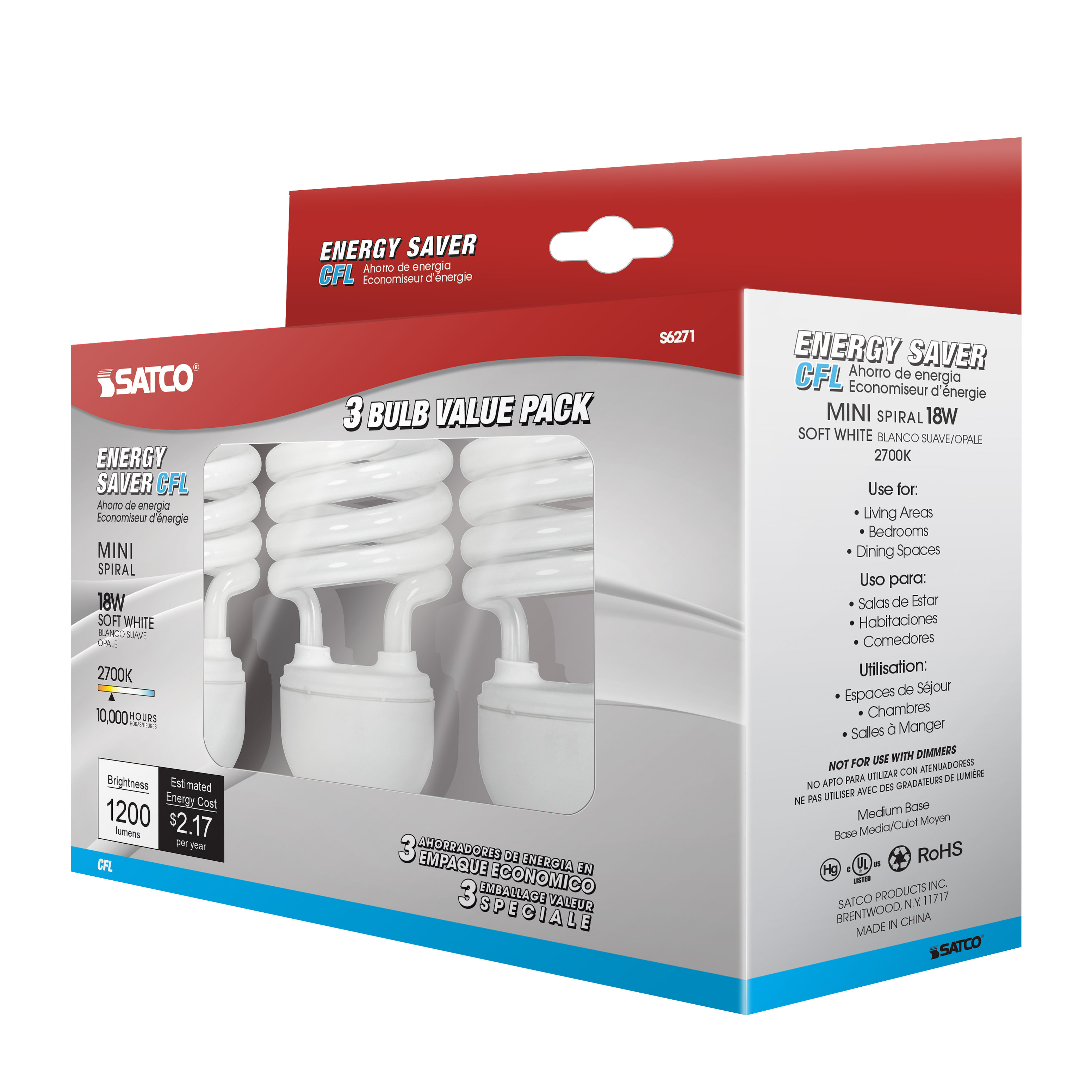 J14L1E26/2700K/120V/3PK - S6271