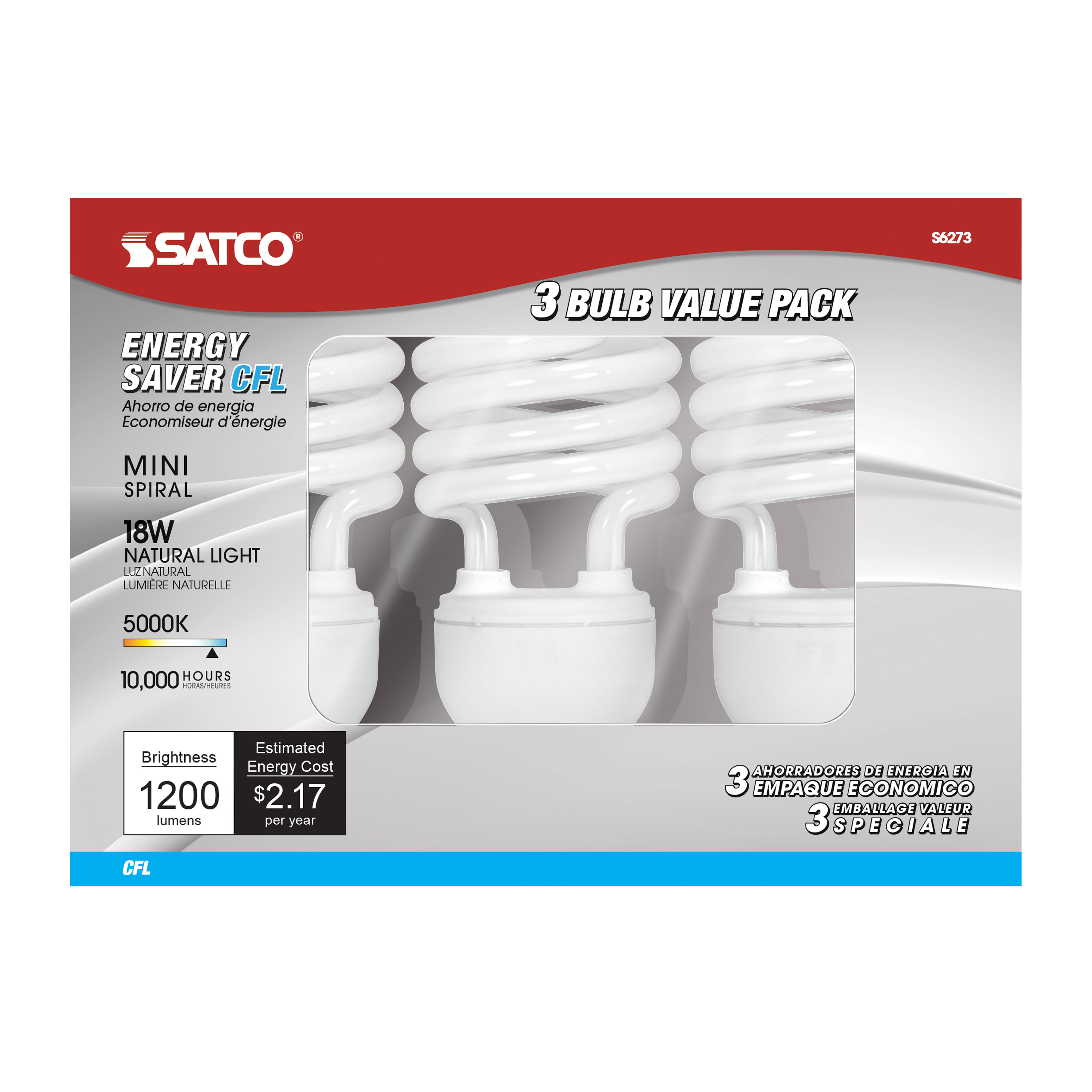 18T2/E26/5000K/120V/3PK - S6273