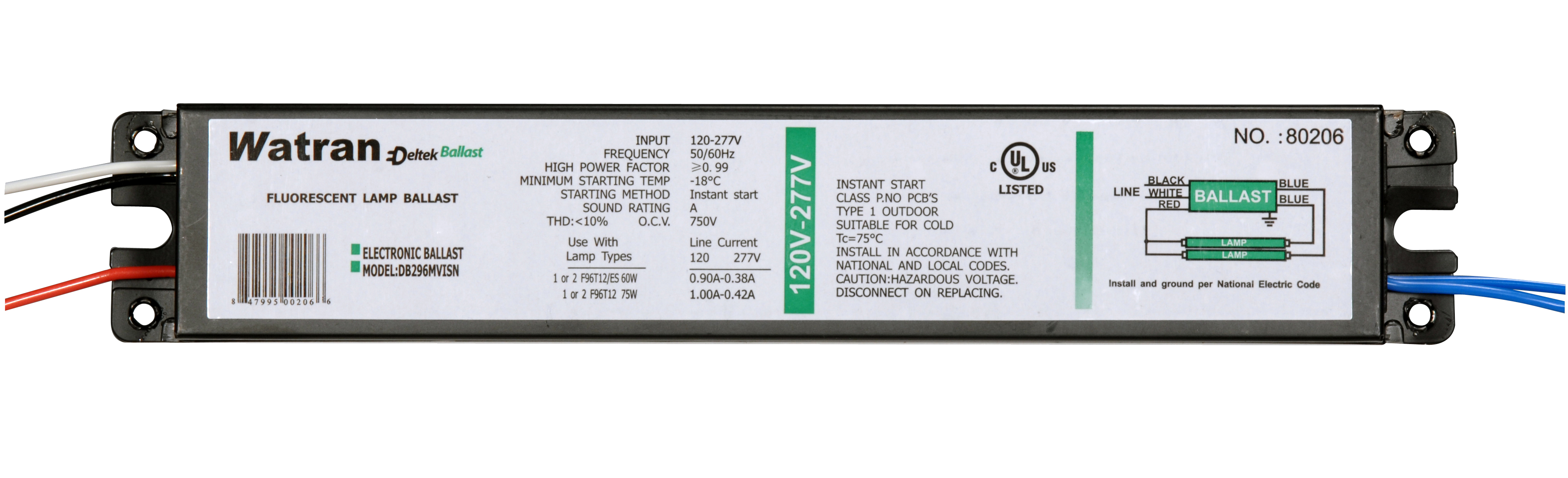 DB275ISMV BALLAST UNV 80206 - S6697