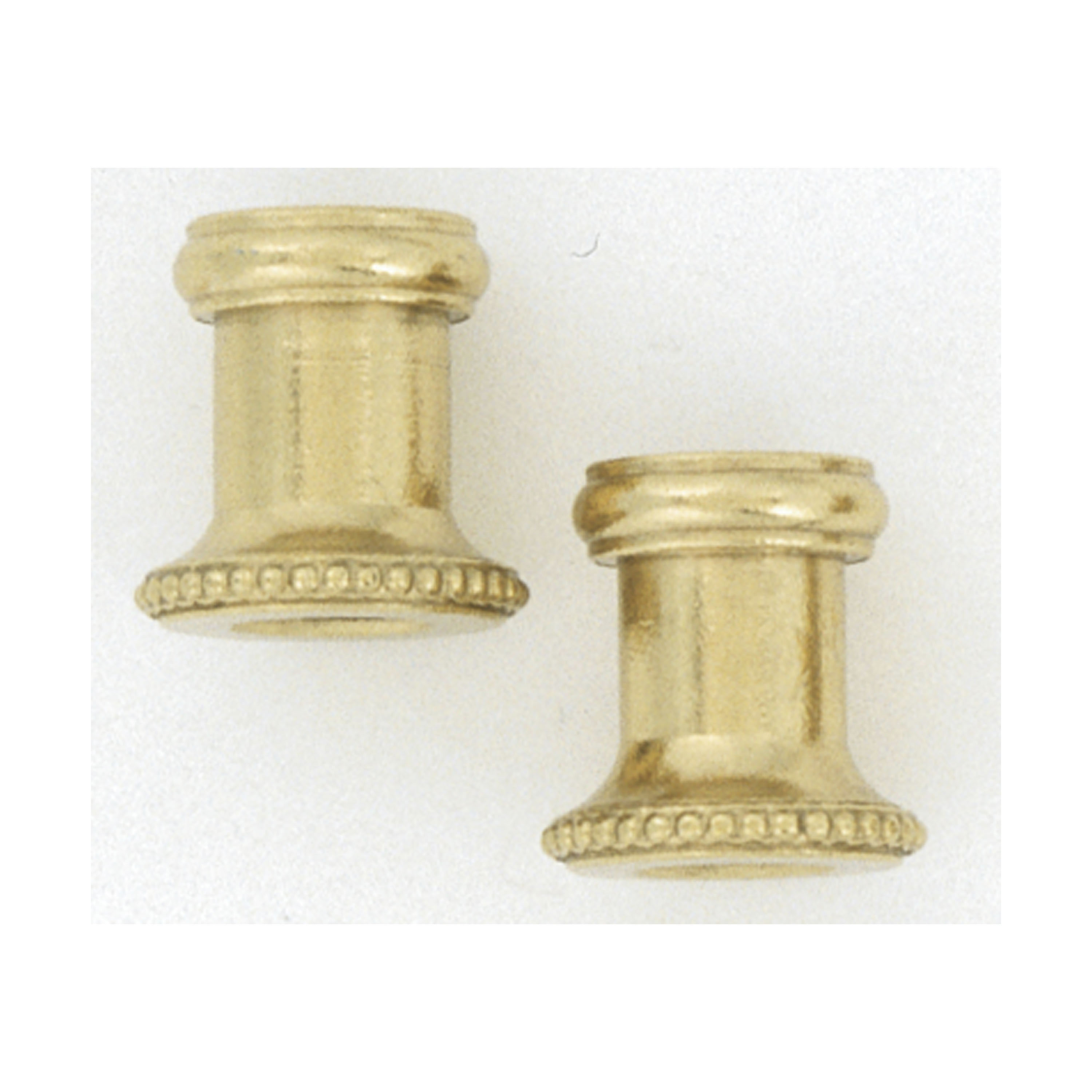 2 BR THRD KNURLED NECKS - S70-174