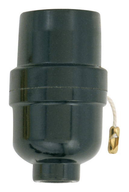 BAKELITE MED PULL CHAIN SOCKET - S70-433