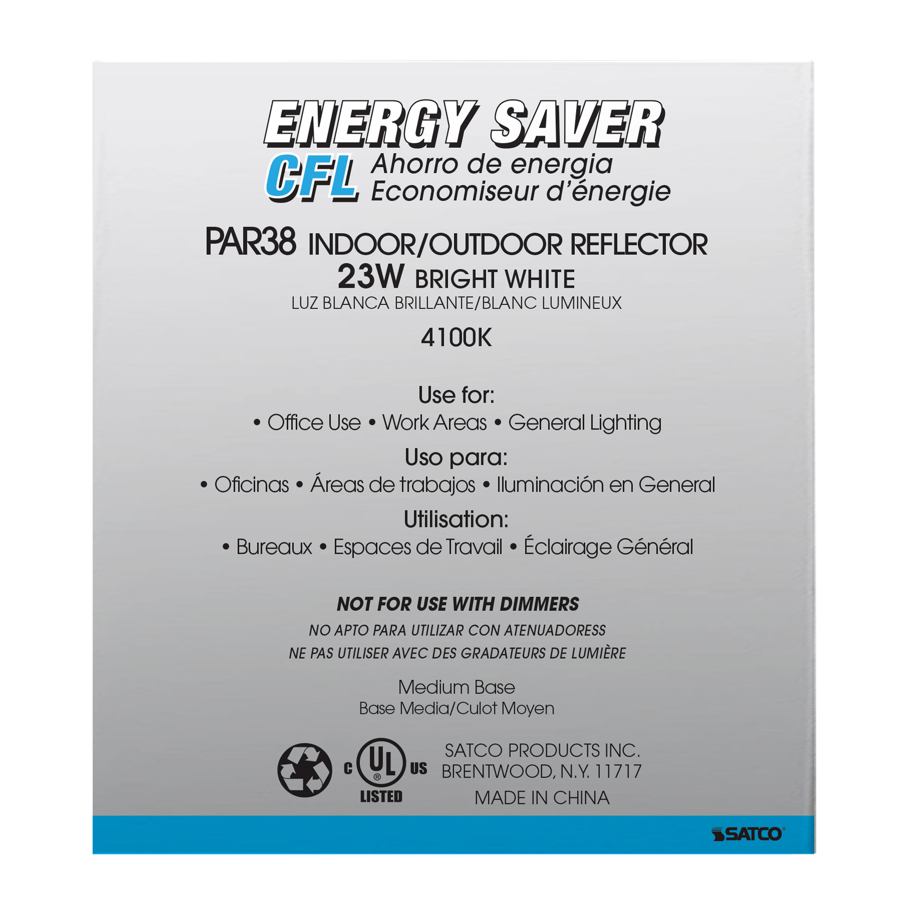 23PAR38/E26/4100K/120V/1PK - S7202