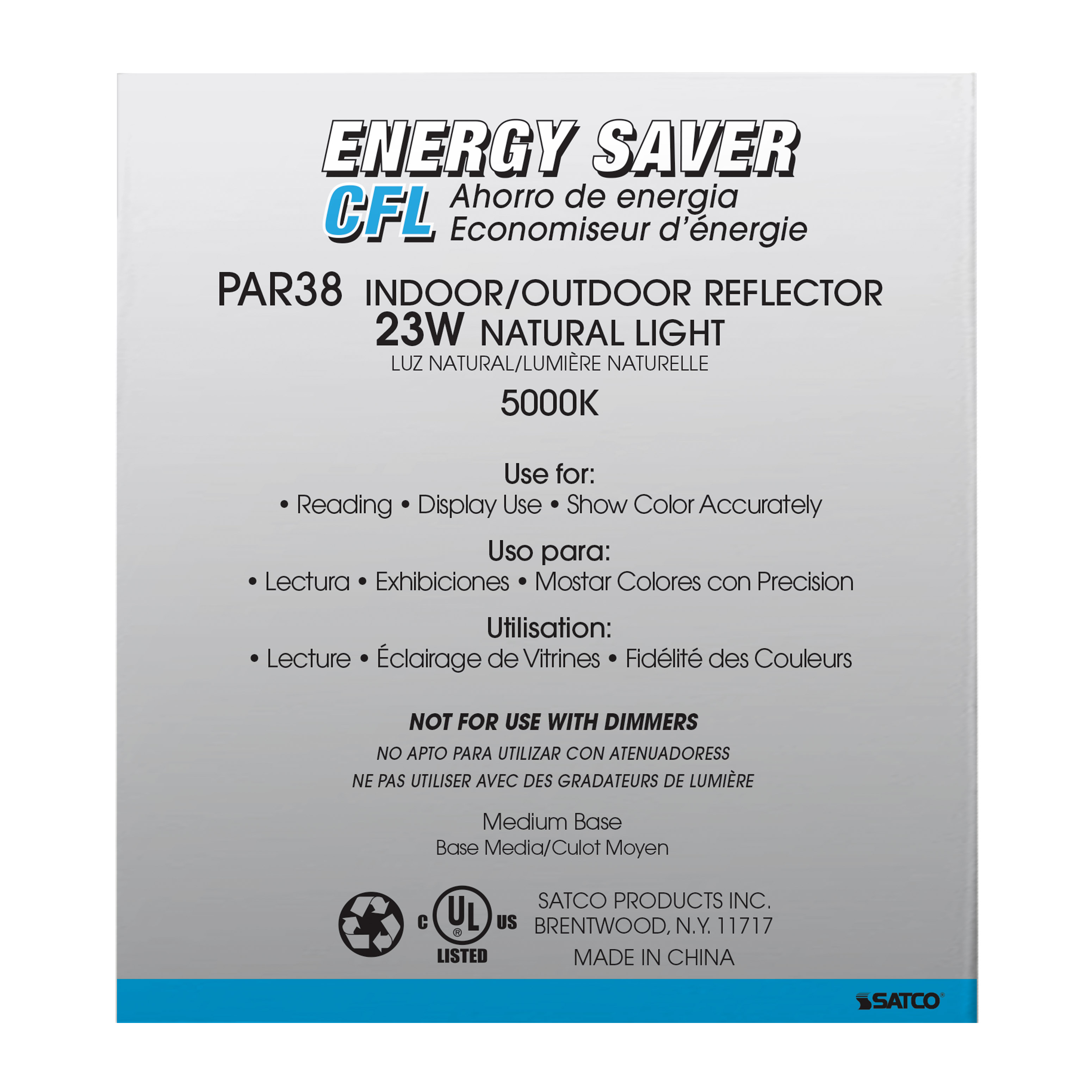 23PAR38/E26/5000K/120V/1PK - S7203