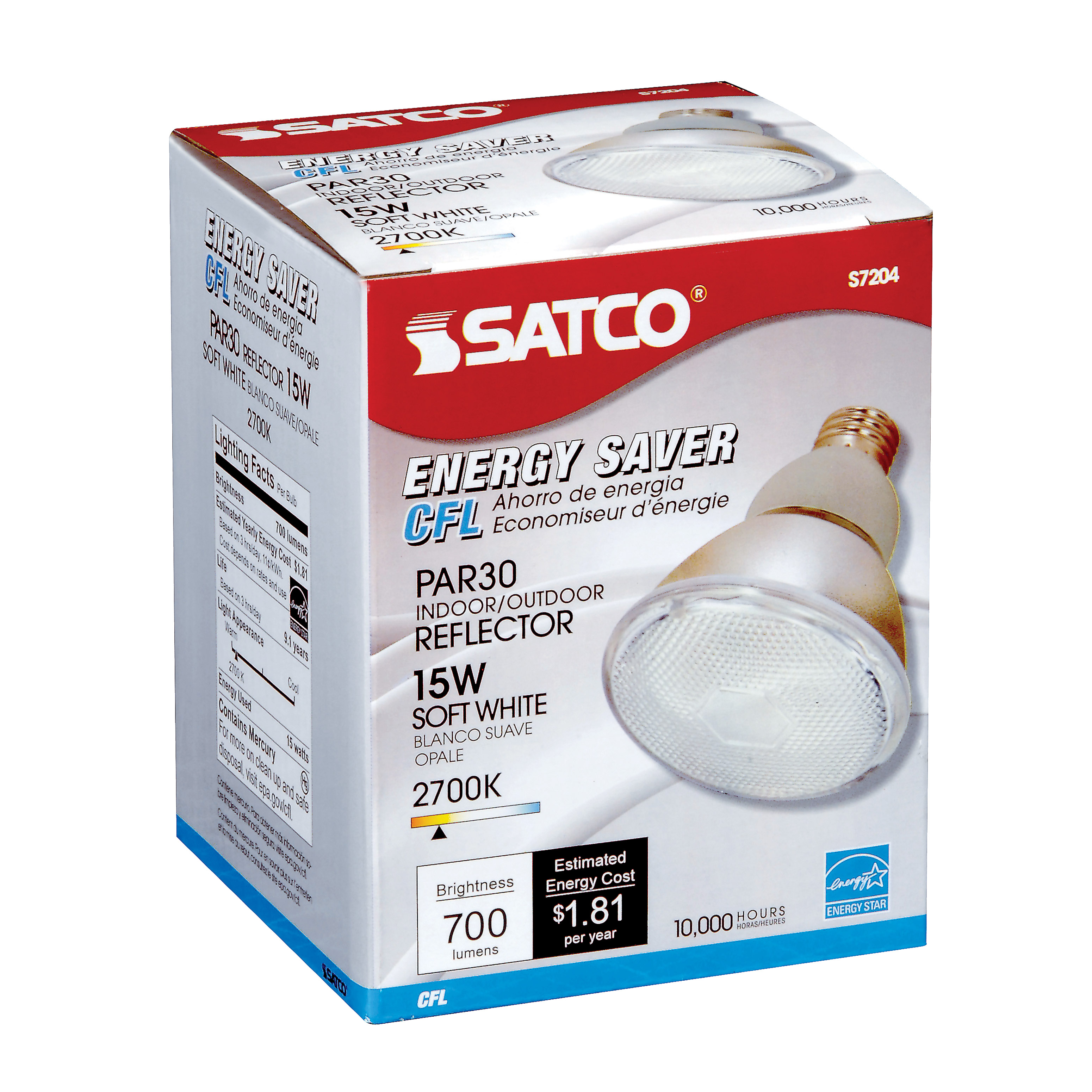 15PAR30/E26/2700K/120V/1PK - S7204