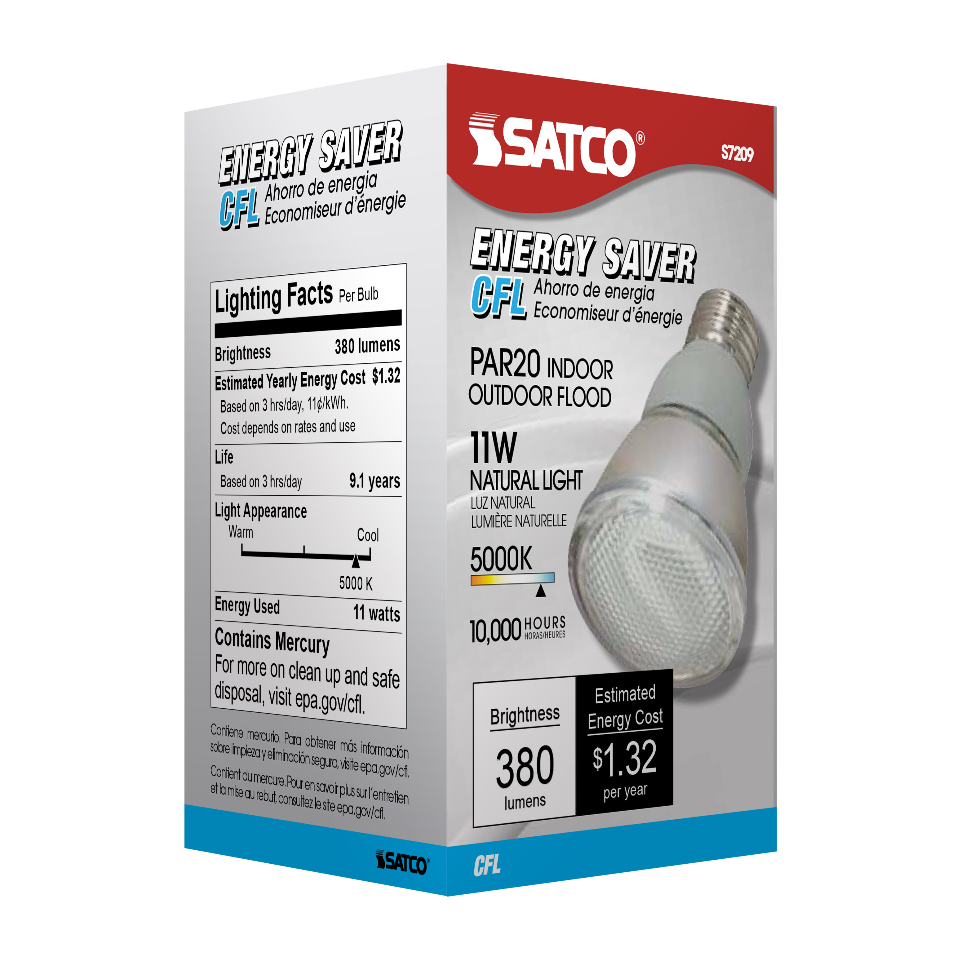 11PAR20/E26/5000K/120V/1PK - S7209