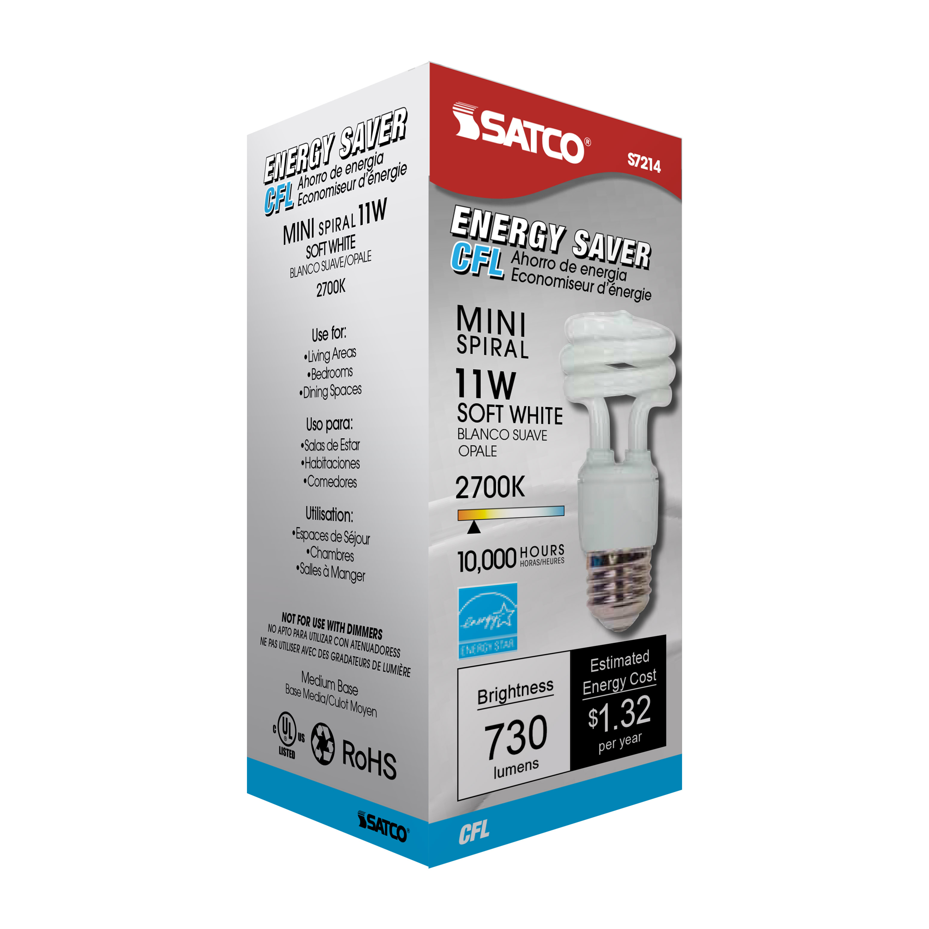 11T2/E26/2700K/120V/1PK - S7214